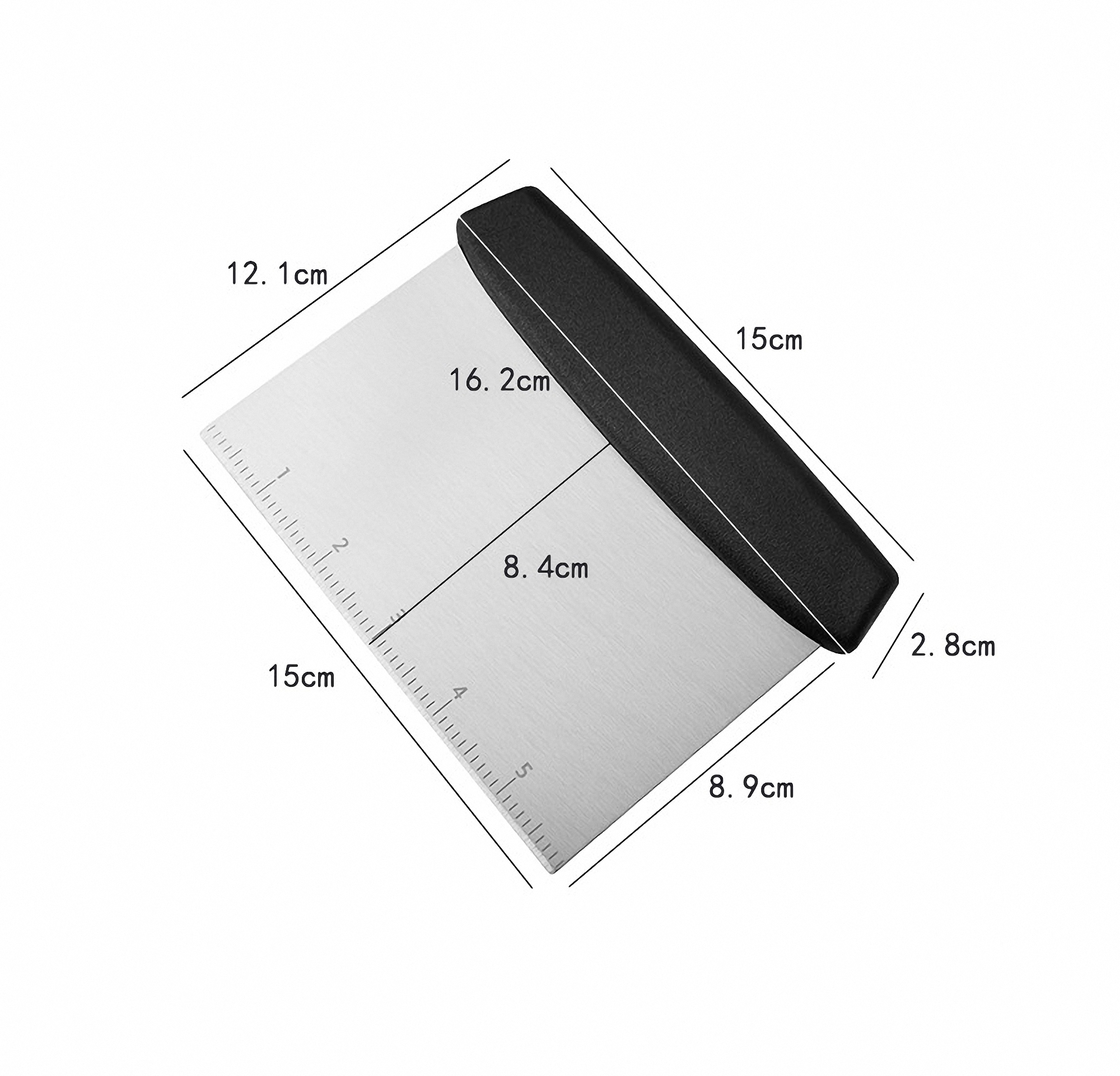 Stainless Steel Pastry Dough Scraper 1