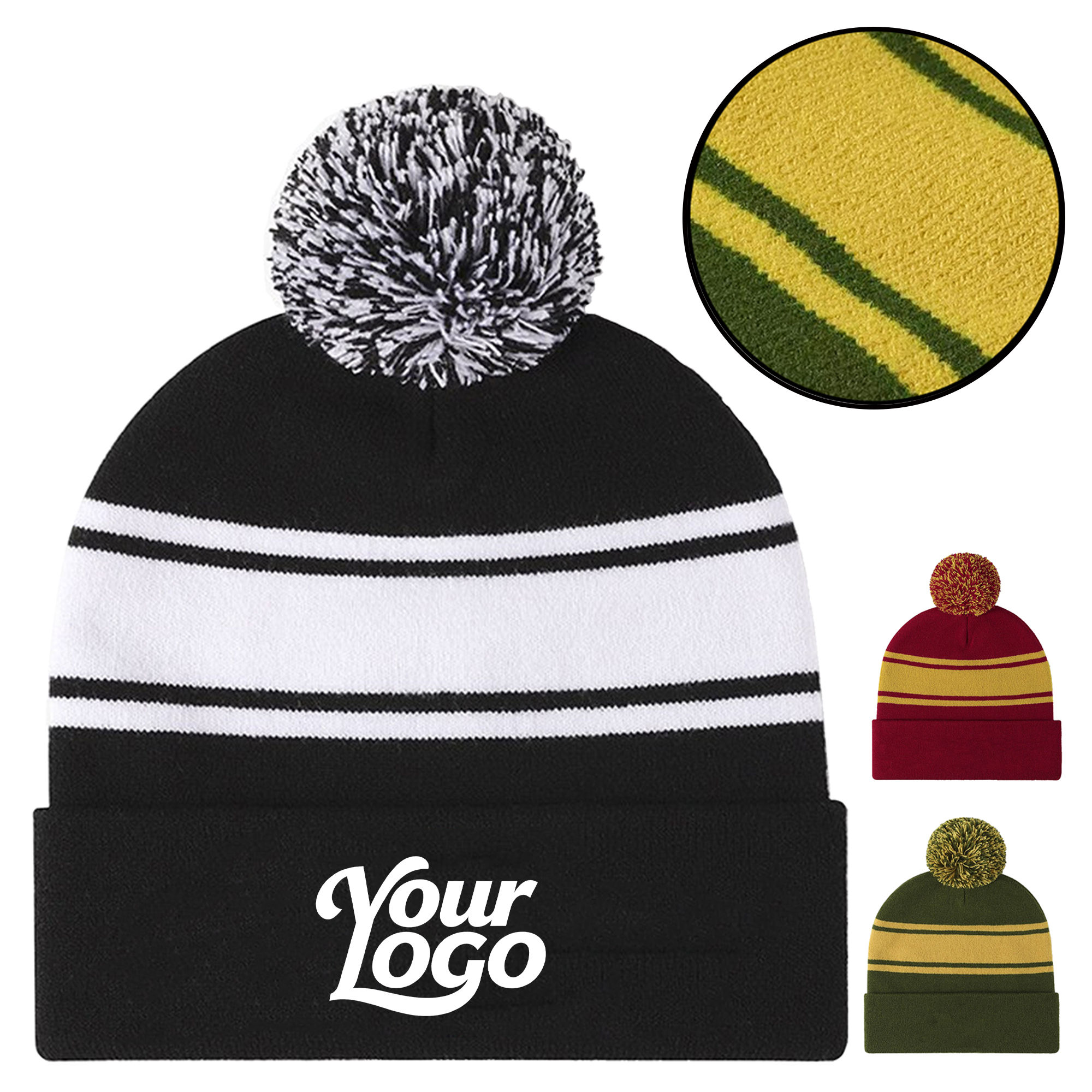 Knit Cuff Beanie Cap 1