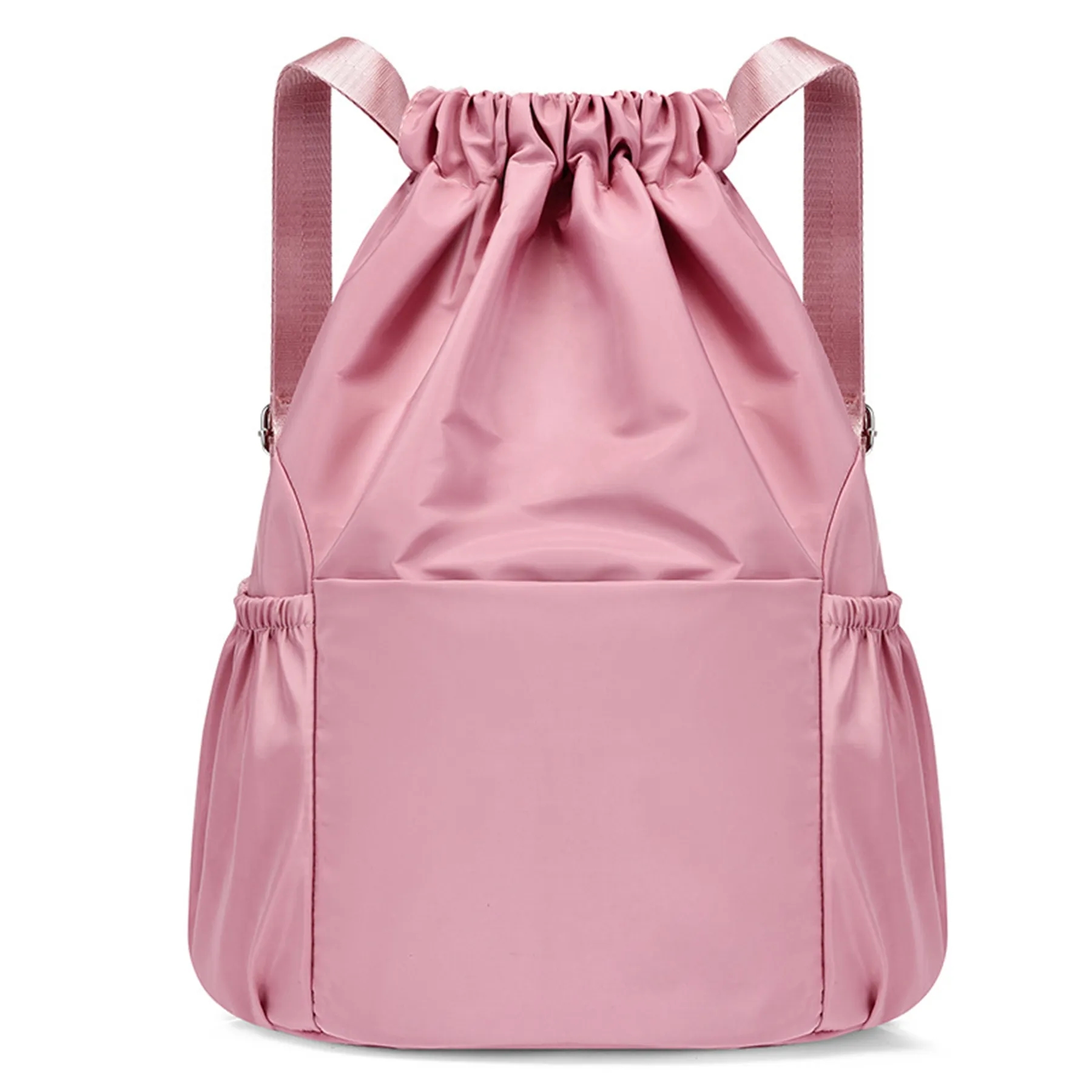 Waterproof Basketball Drawstring Backpack with Mesh Pocket 7