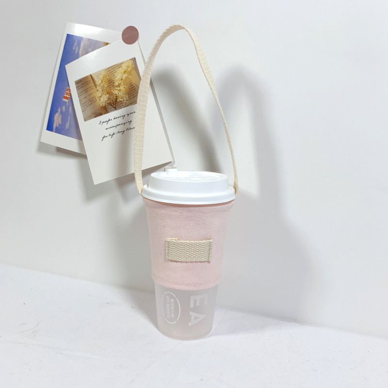 Canvas Beverage Sleeve, custom koozie with logo imprint 2