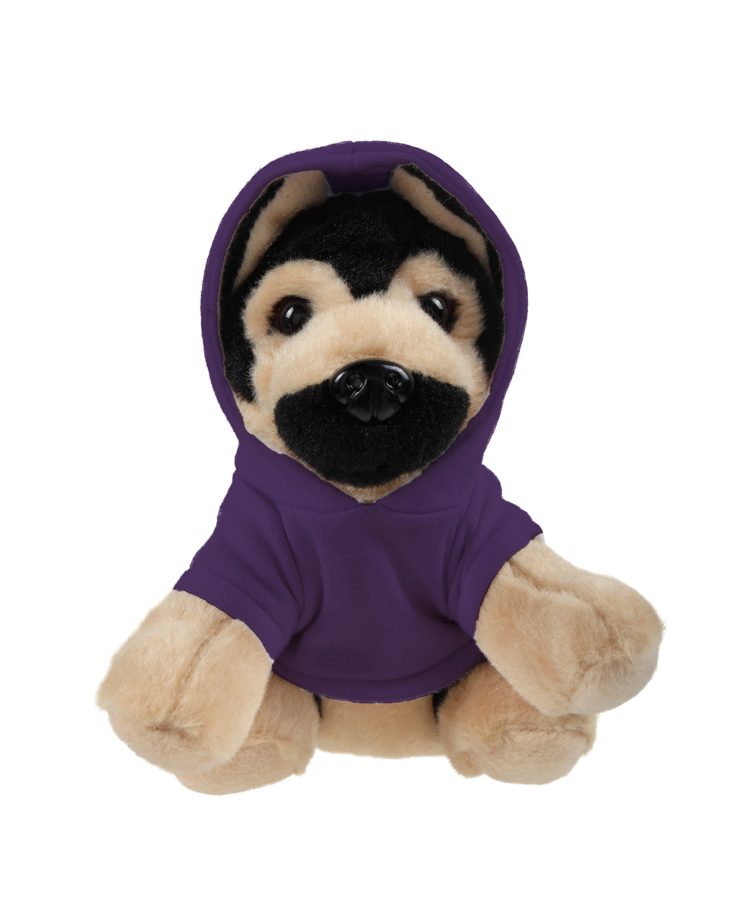 Soft Plush Sitting German Shepard wearing a Hoodie 1