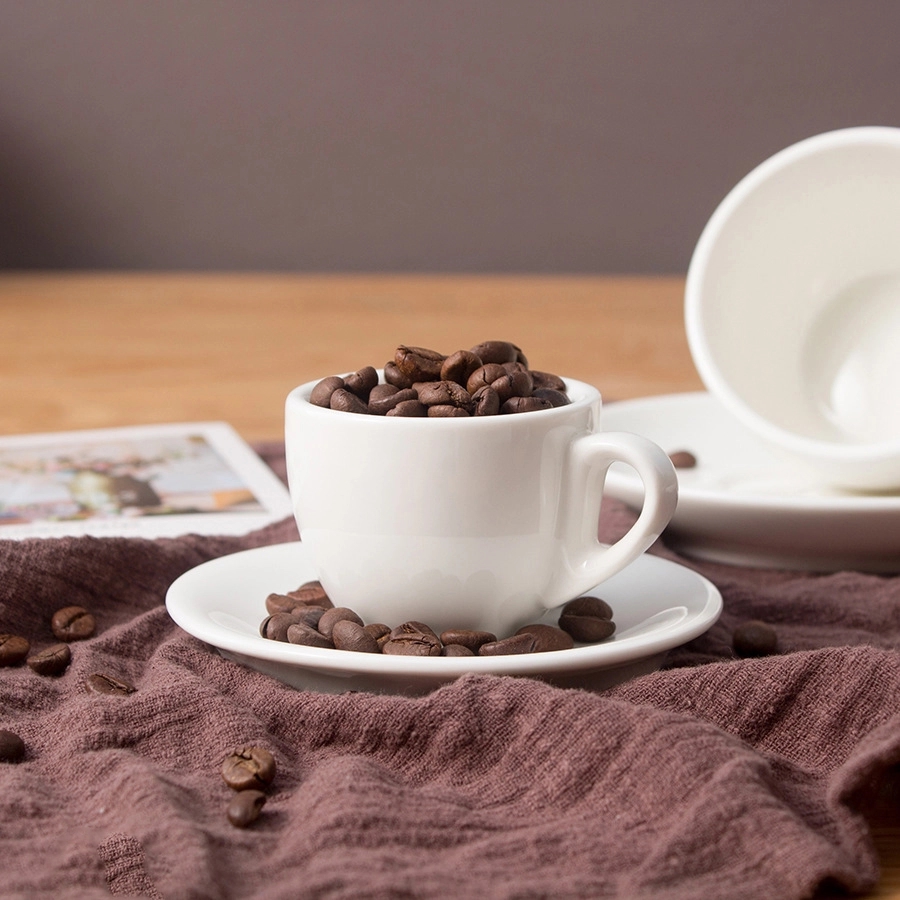 Custom 2.5 OZ. Ceramic Espresso Coffee Cup with Saucer Set 8