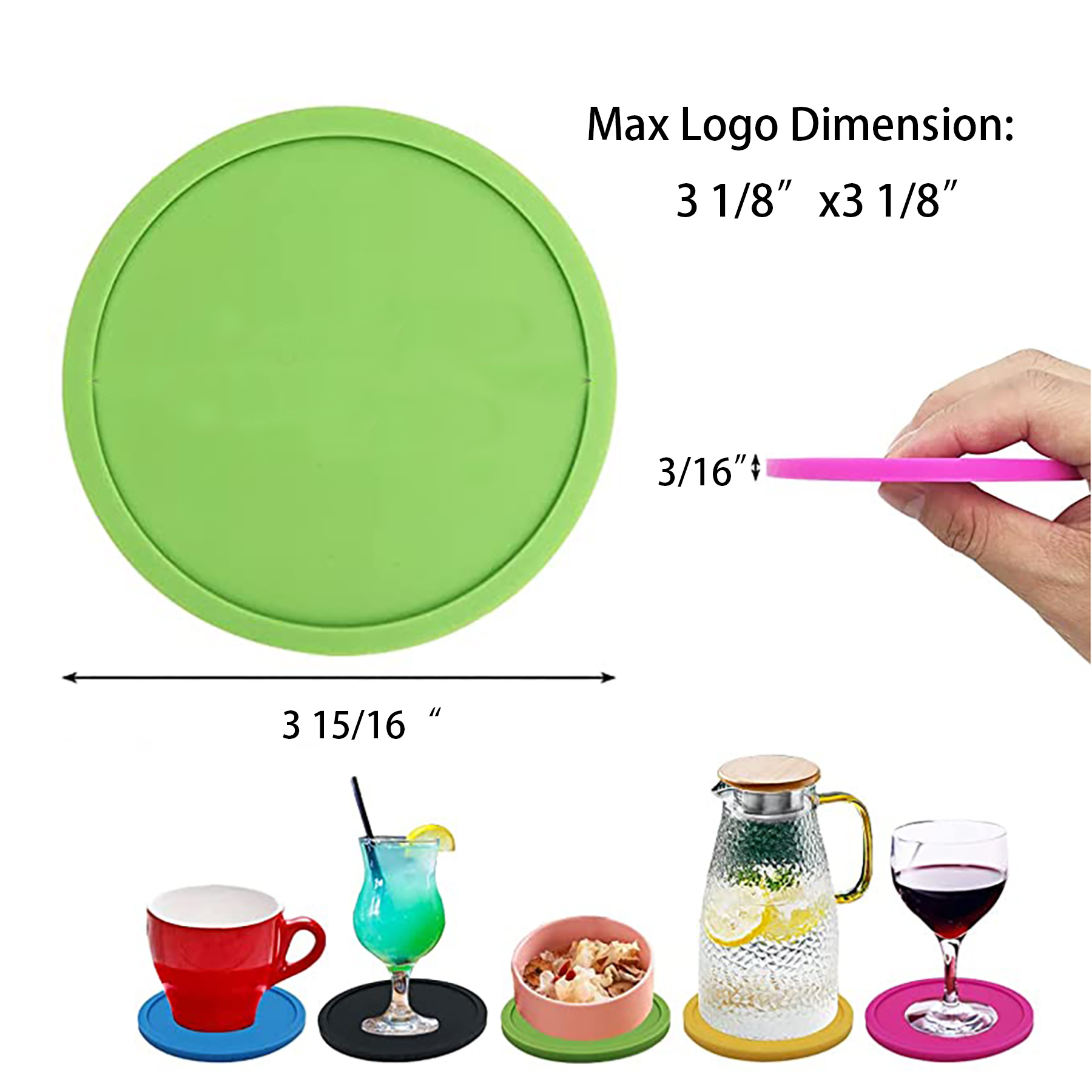 Colorful Silicone Heat Resistant Coasters 4