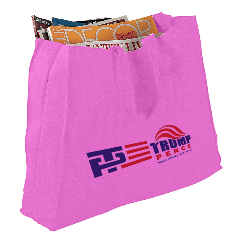 Canvas Gusset Tote Bag, custom tote bag with logo imprint 7