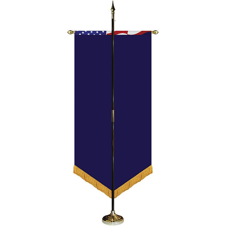 36" x 72" Premium Gonfalon 8' Kit / V-Cut / Fringe 2