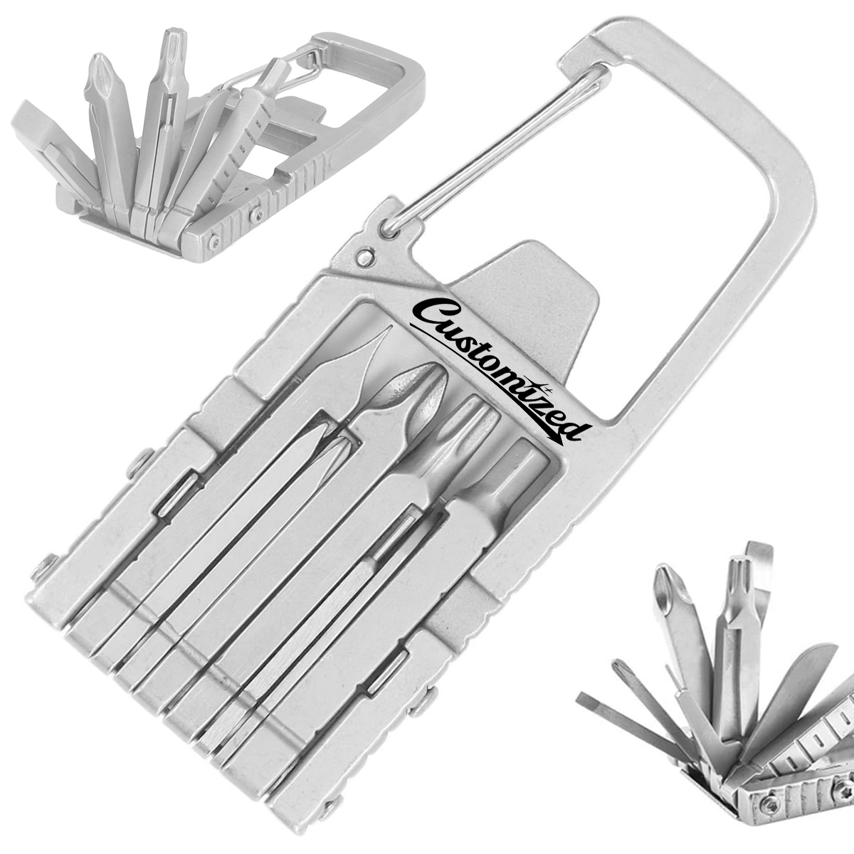 16-in-1 Carabiner Multi-Tool with Screwdrivers 4