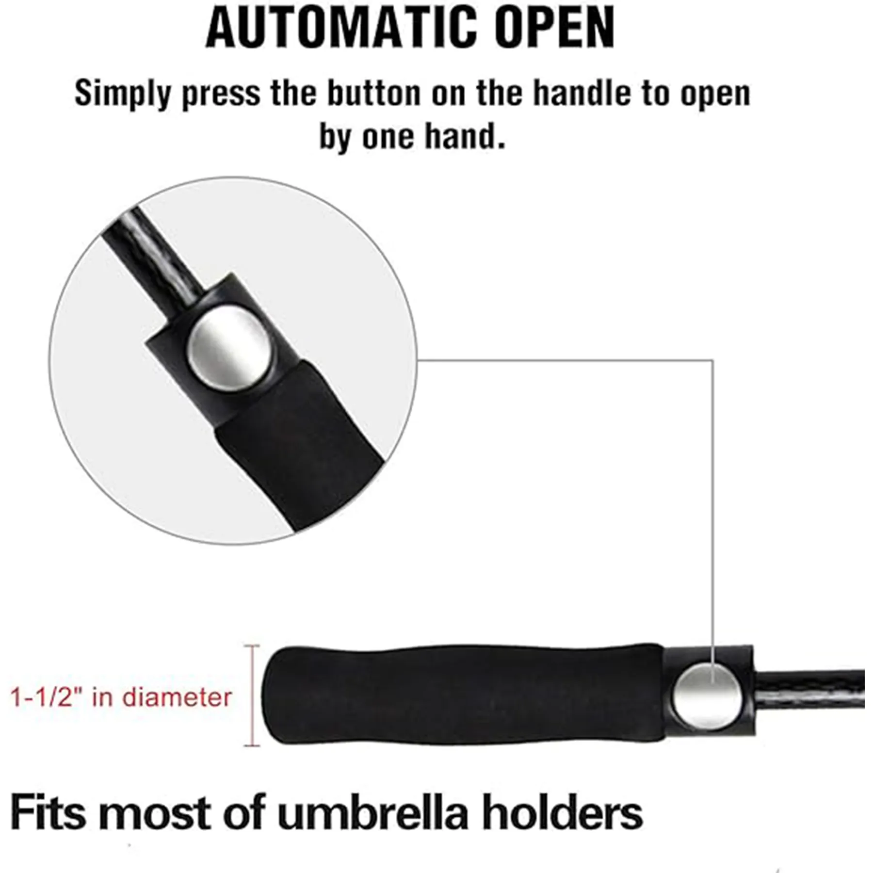 Automatic Open Golf Umbrella 1