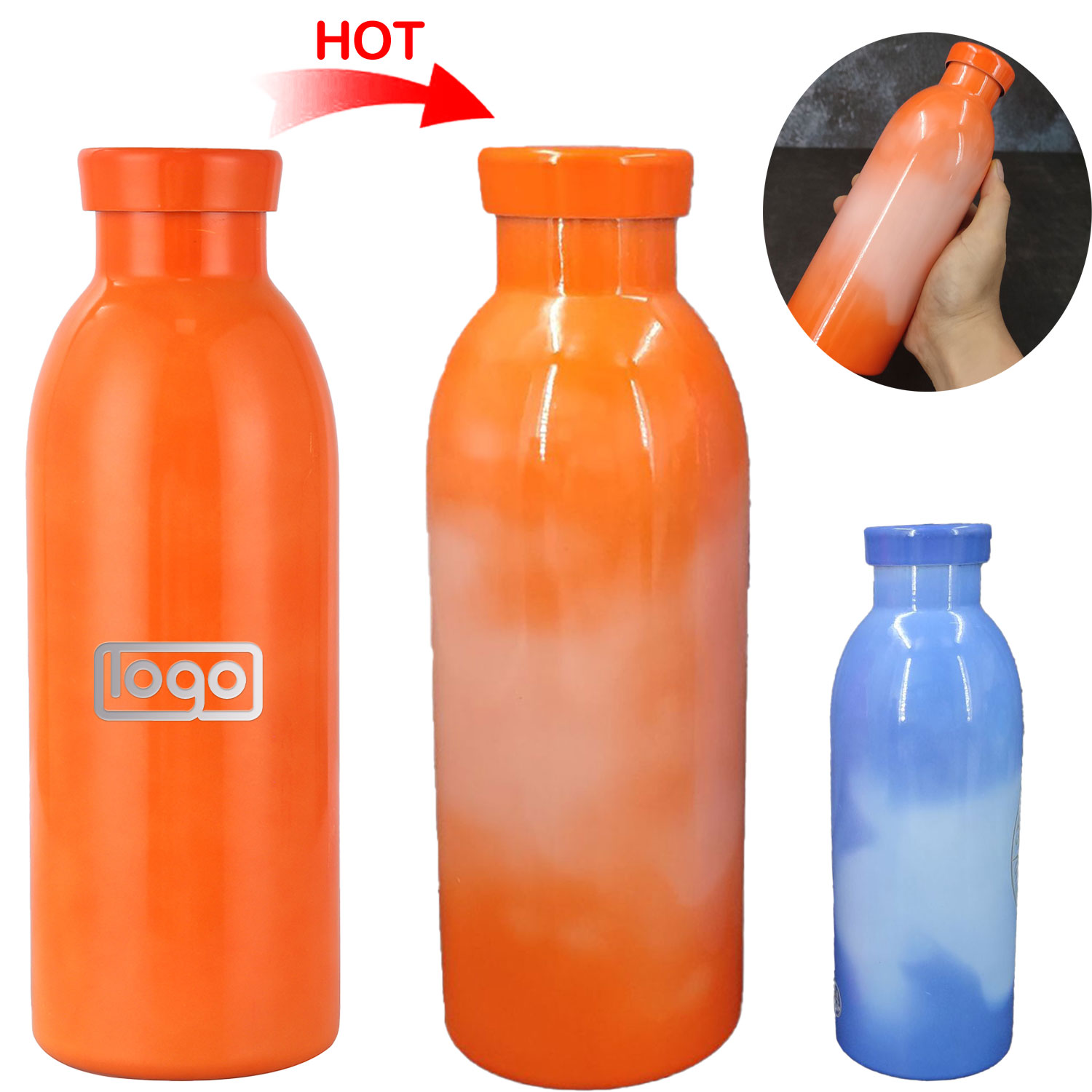 17oz Heat Sensitive Color Changing Metal Tumblers