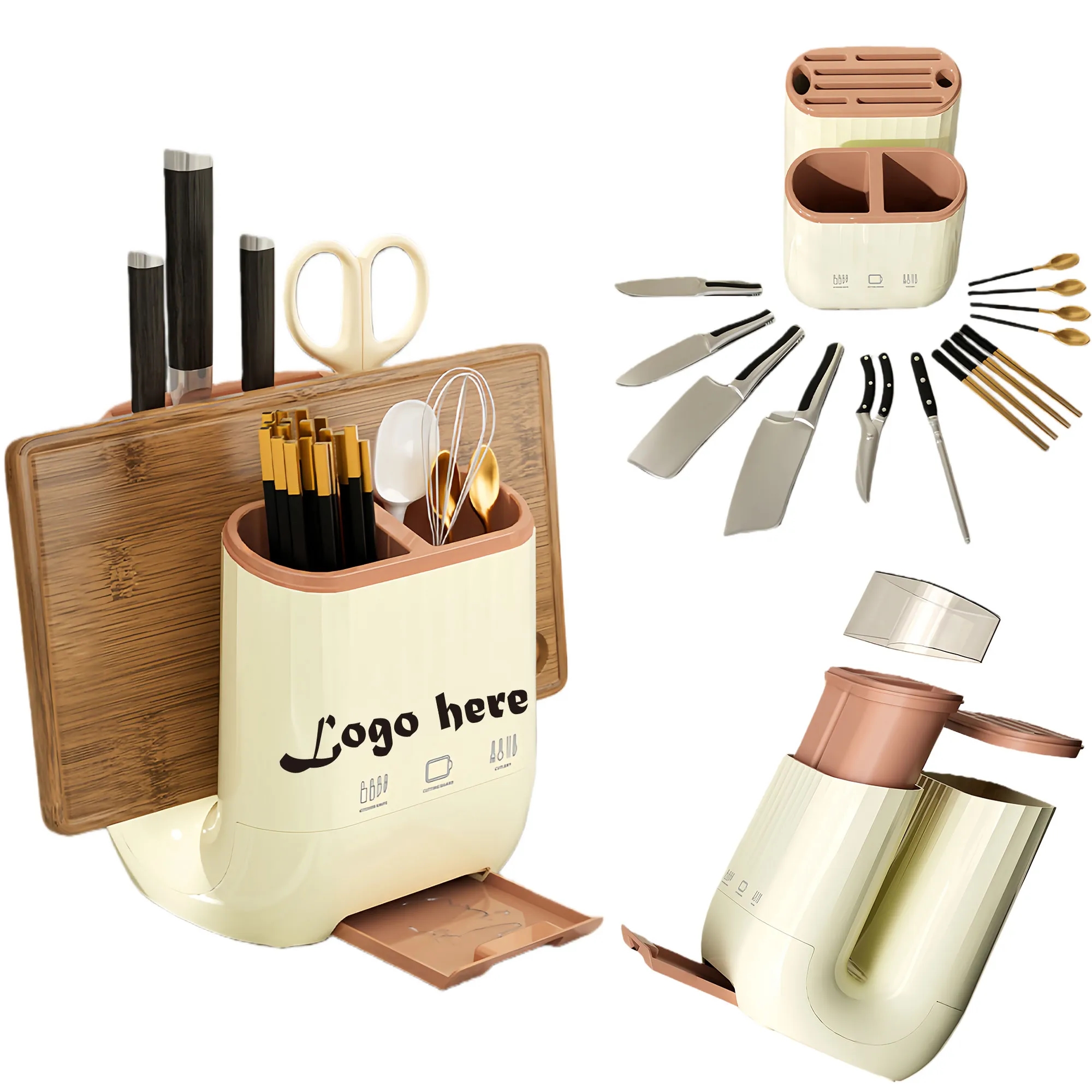 Premium Multifunctional Kitchen Knife Block Holder