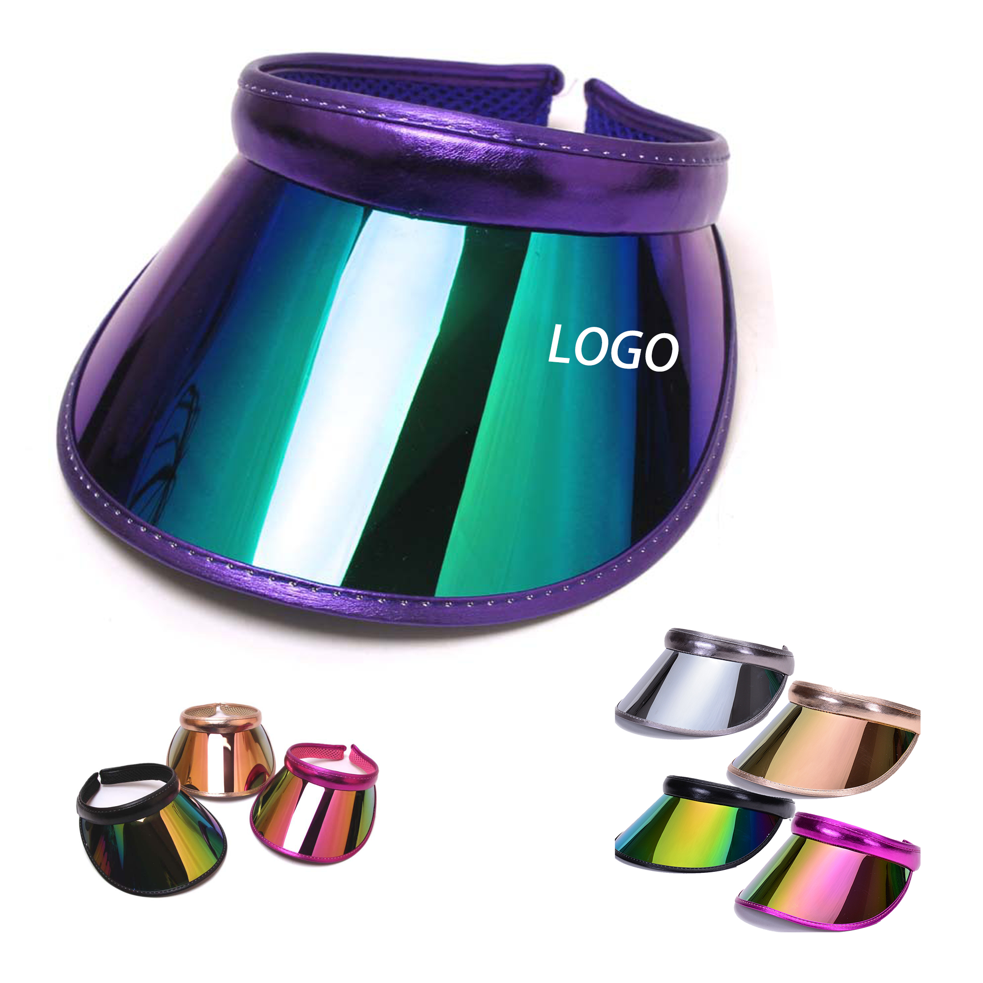 PVC Hairpin Sun Visor Hat MOQ 100pcs 2