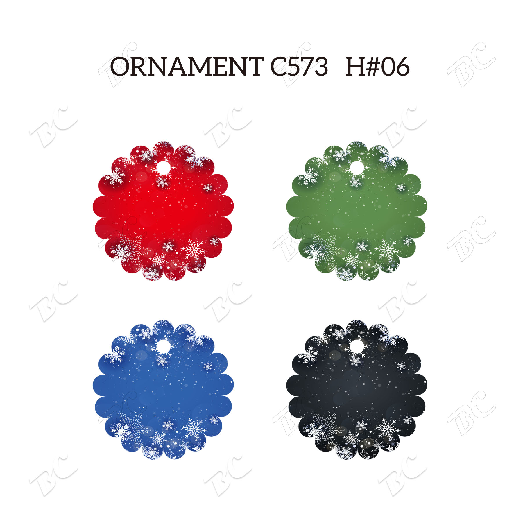 Free Shipping Full Color Christmas Ornament - Flower 44