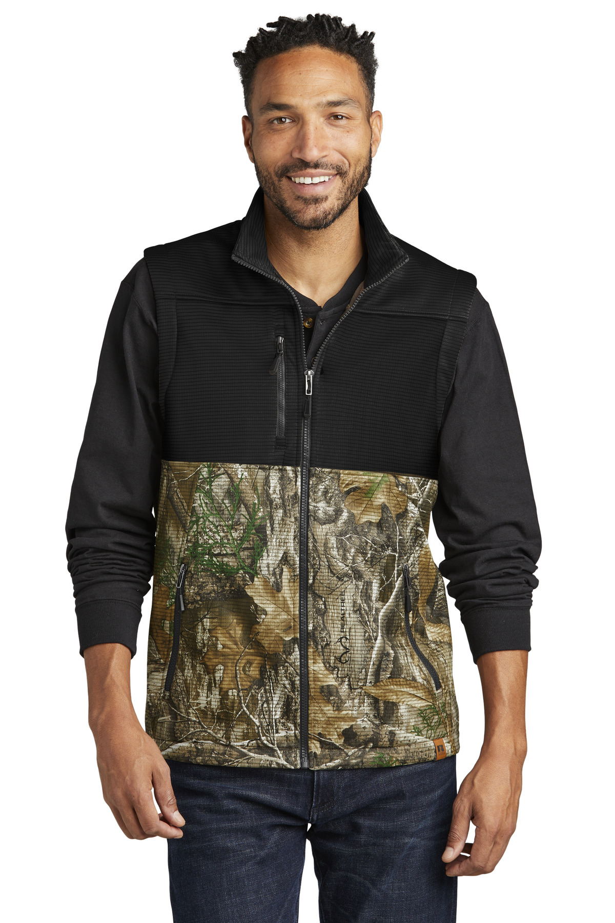 Russell Outdoors Realtree Atlas Colorblock Soft Shell Vest RU604 2