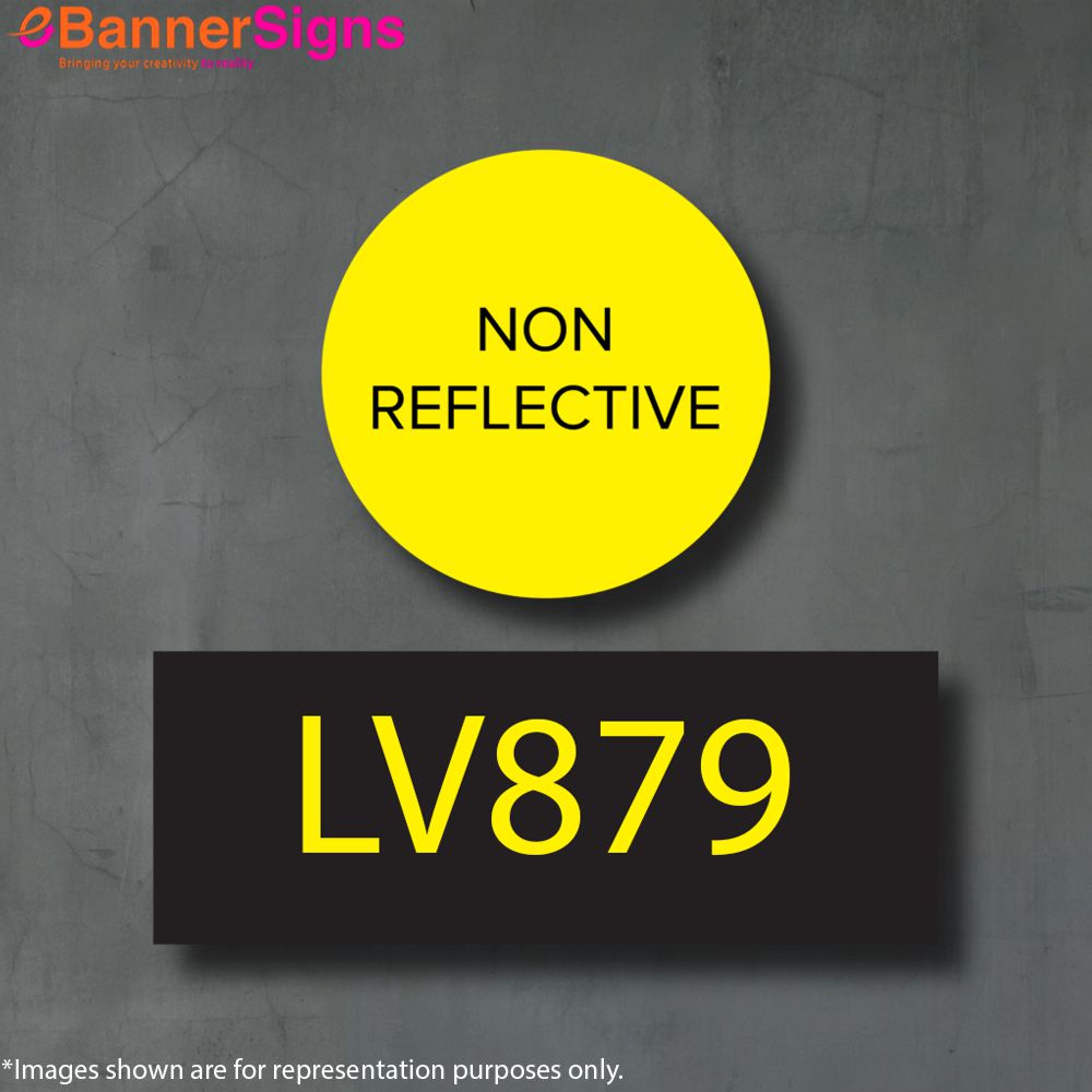 Non Reflective Metal Sign 1