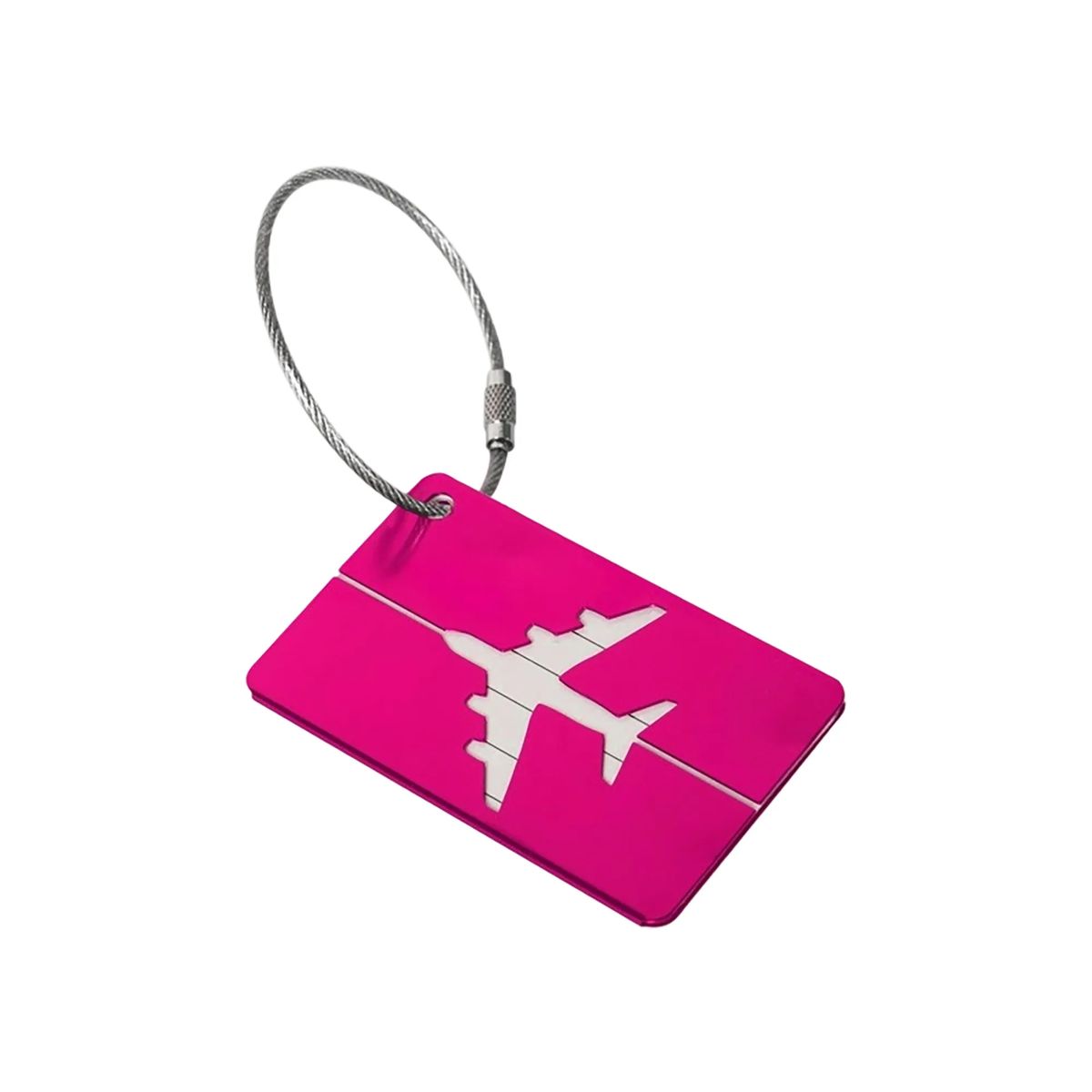 Durable Aluminum Luggage Tag with Steel Wire Loop 9