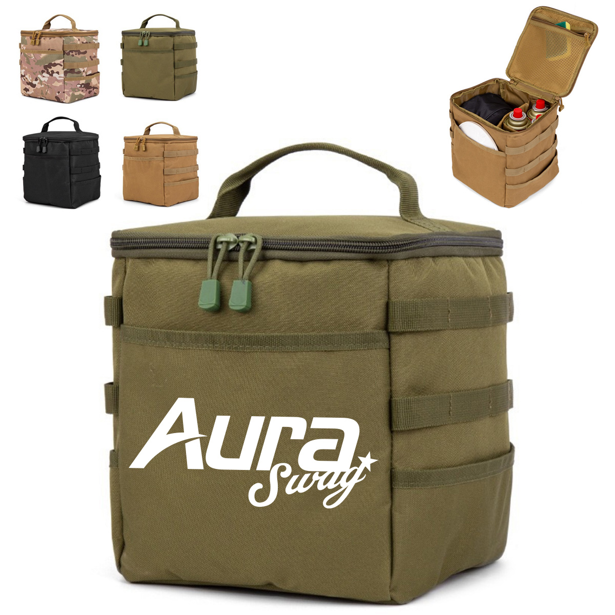 11L Tactical Utility Tote Bag W/ Webbing and Handle 1