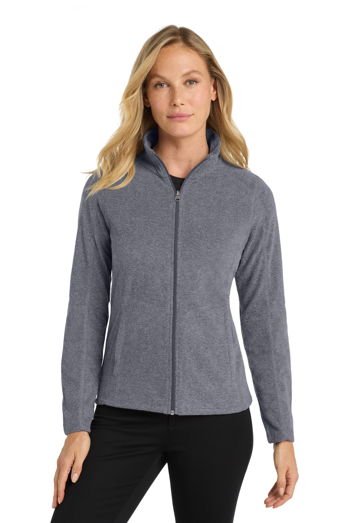Port Authority Women's Heather Microfleece Full-Zip Jacket. L235 12