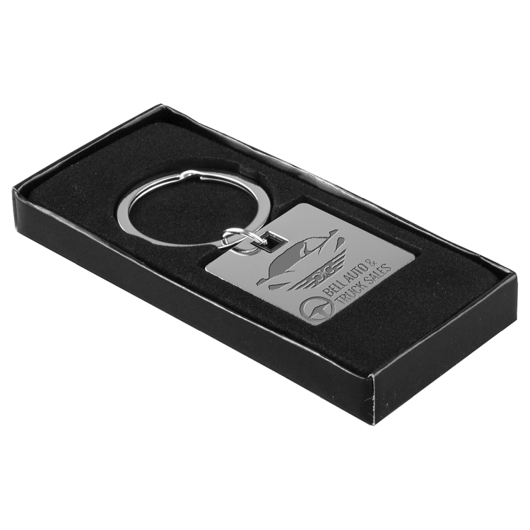 "Cube" Laser Engraved Metal Key Holder 4