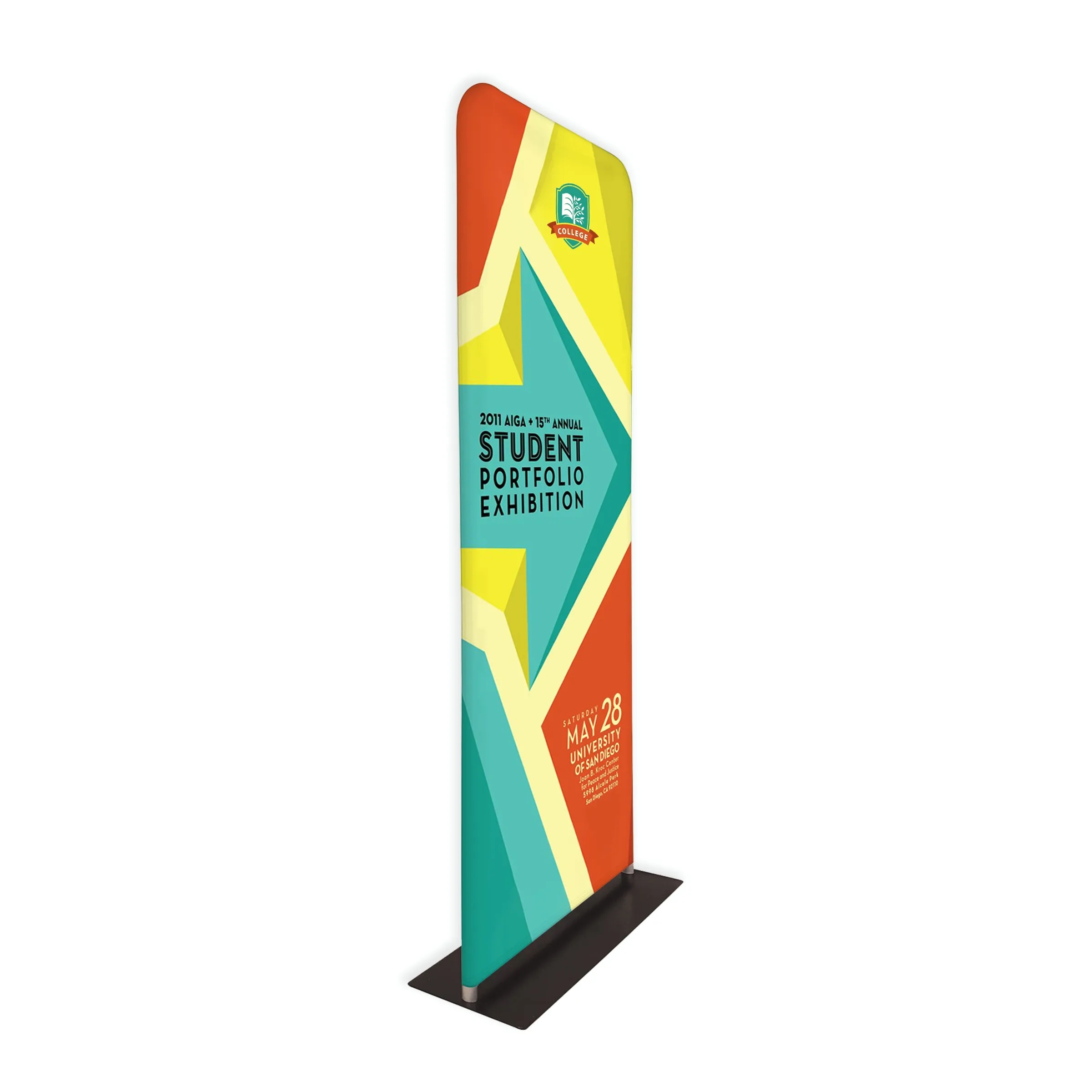Tube Banner, Double Sided Digitally Printed - 7.5'x2' 1