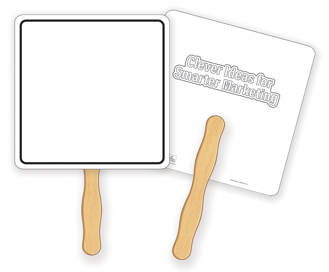 HAND FANS - Coloring Fan, Square Shape 2