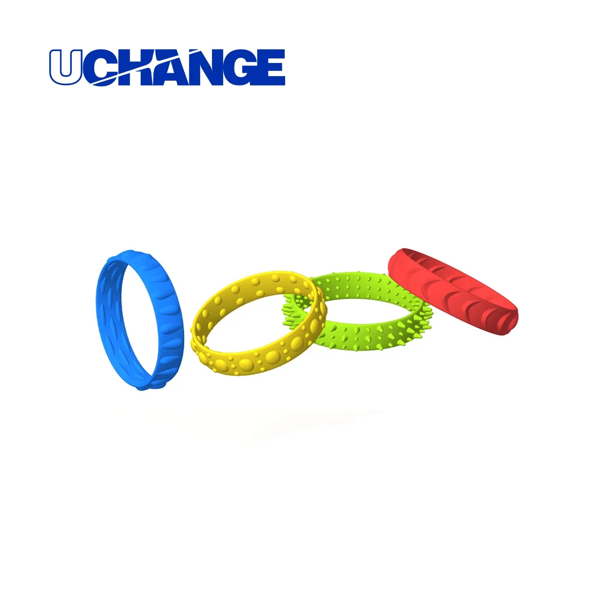Sensory Fidget Bracelet Set With Textured Bands 7