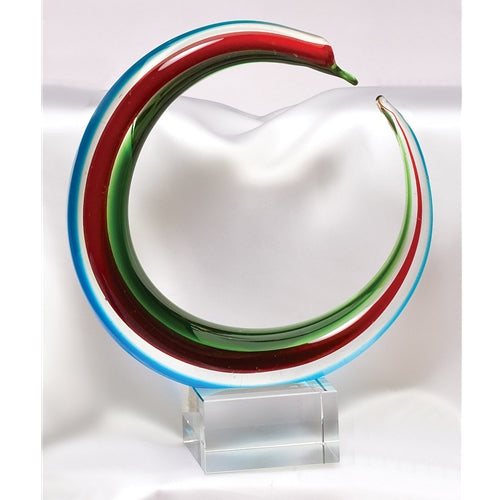Multi Color Art Glass Sculpture 2