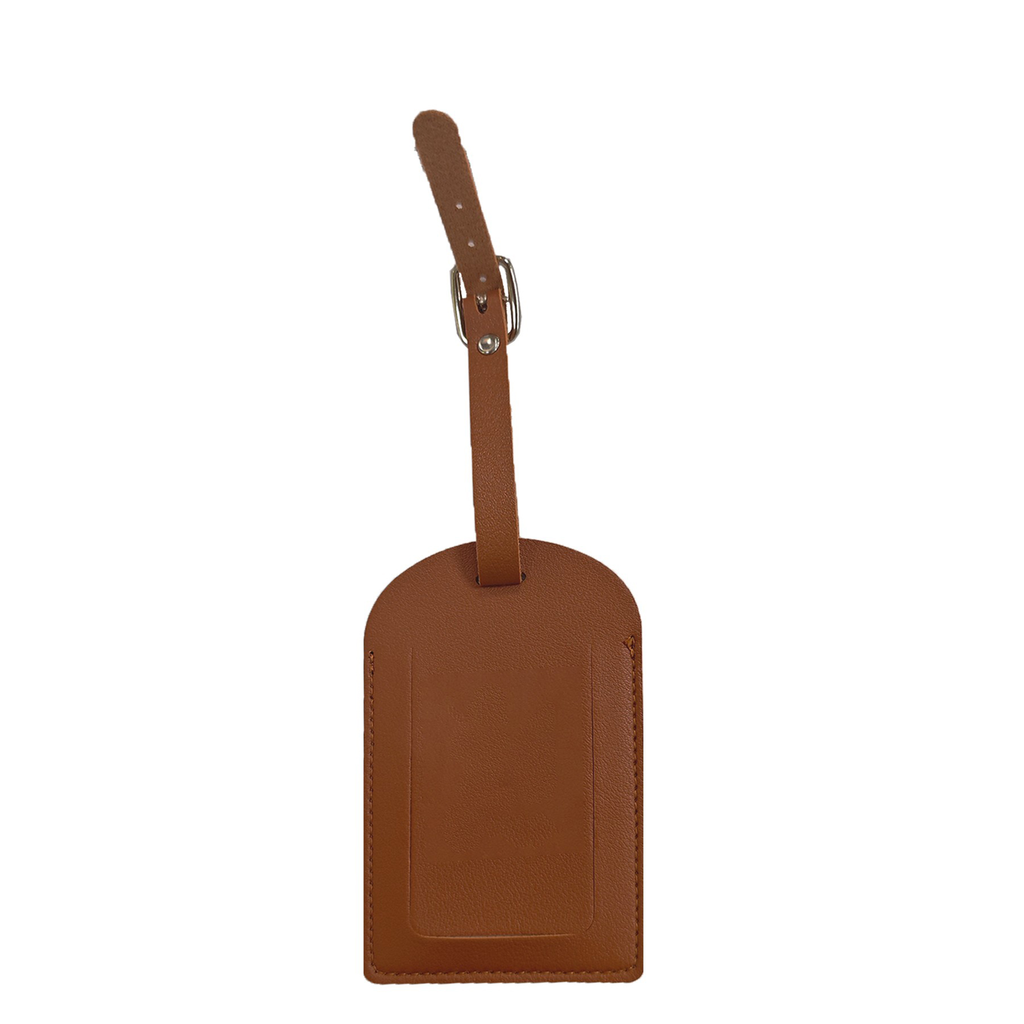 Portable PU Leather Luggage Tag Adjustable Lanyard 6