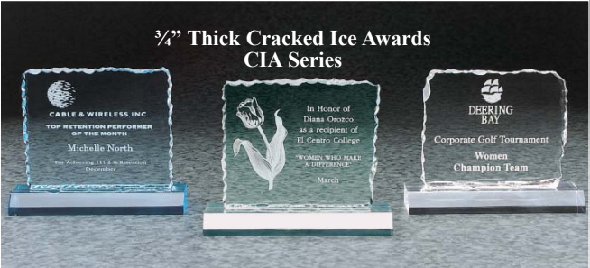 Cracked Ice Acrylic Award 2