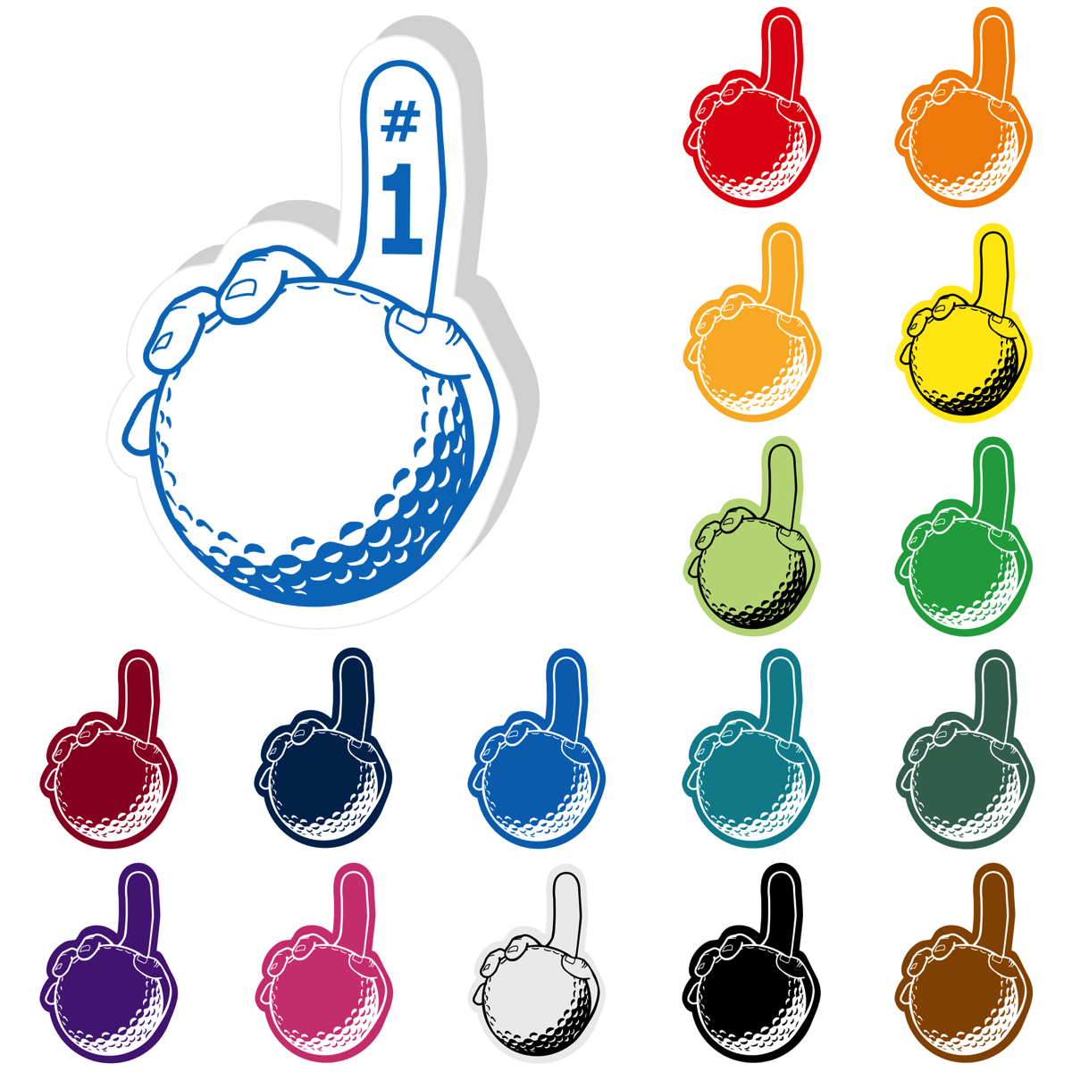 Golf Ball Hand 18