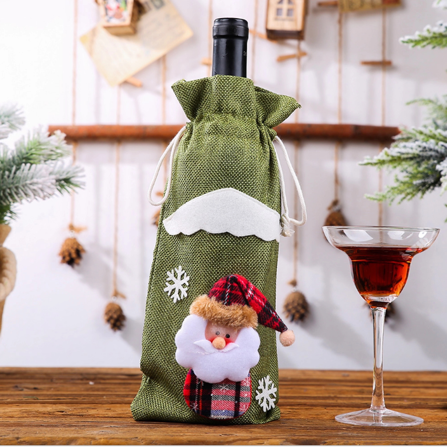 Burlap Wine Bags 5