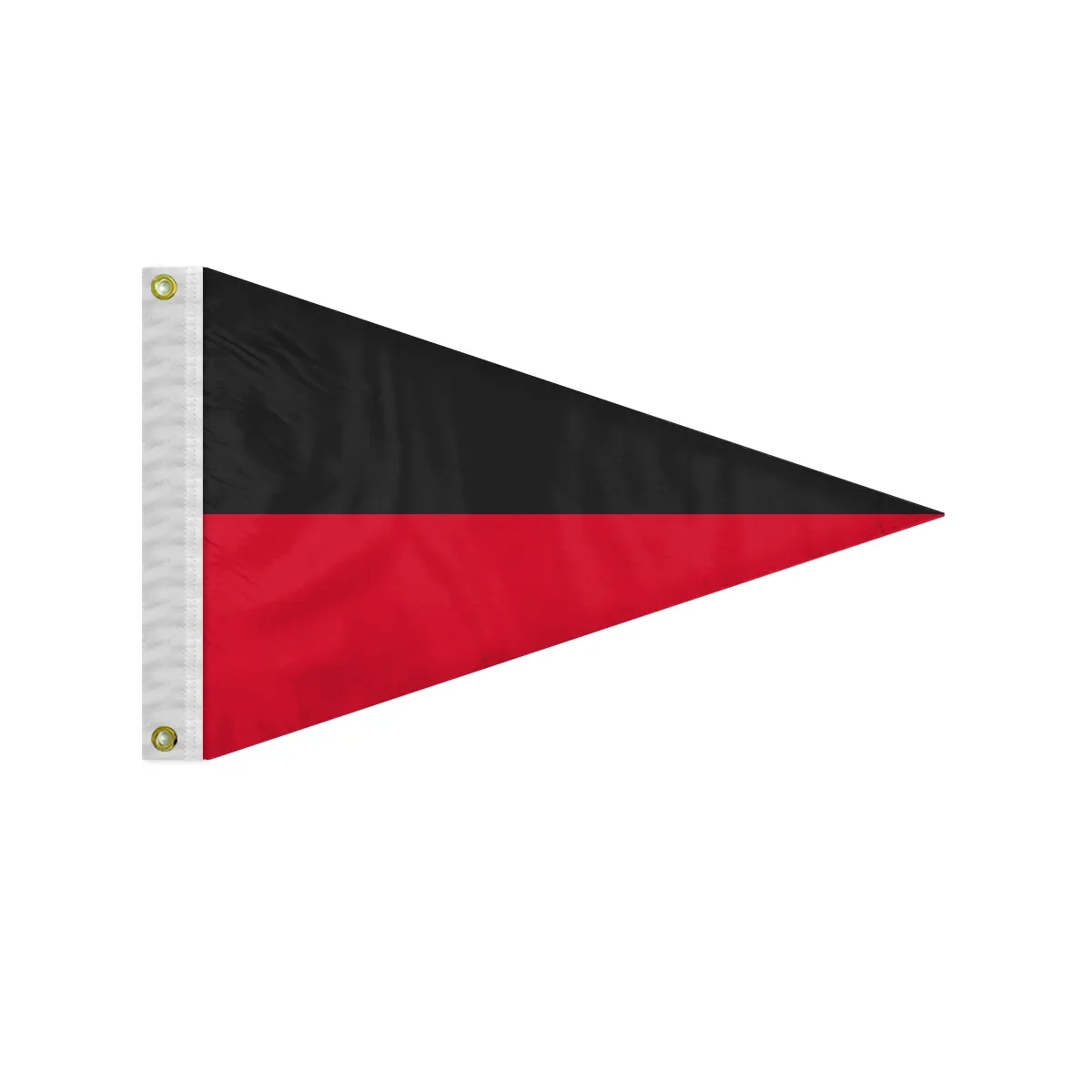 Semi-Stock 2 Color Horizontal Attention Pennant Flag 2