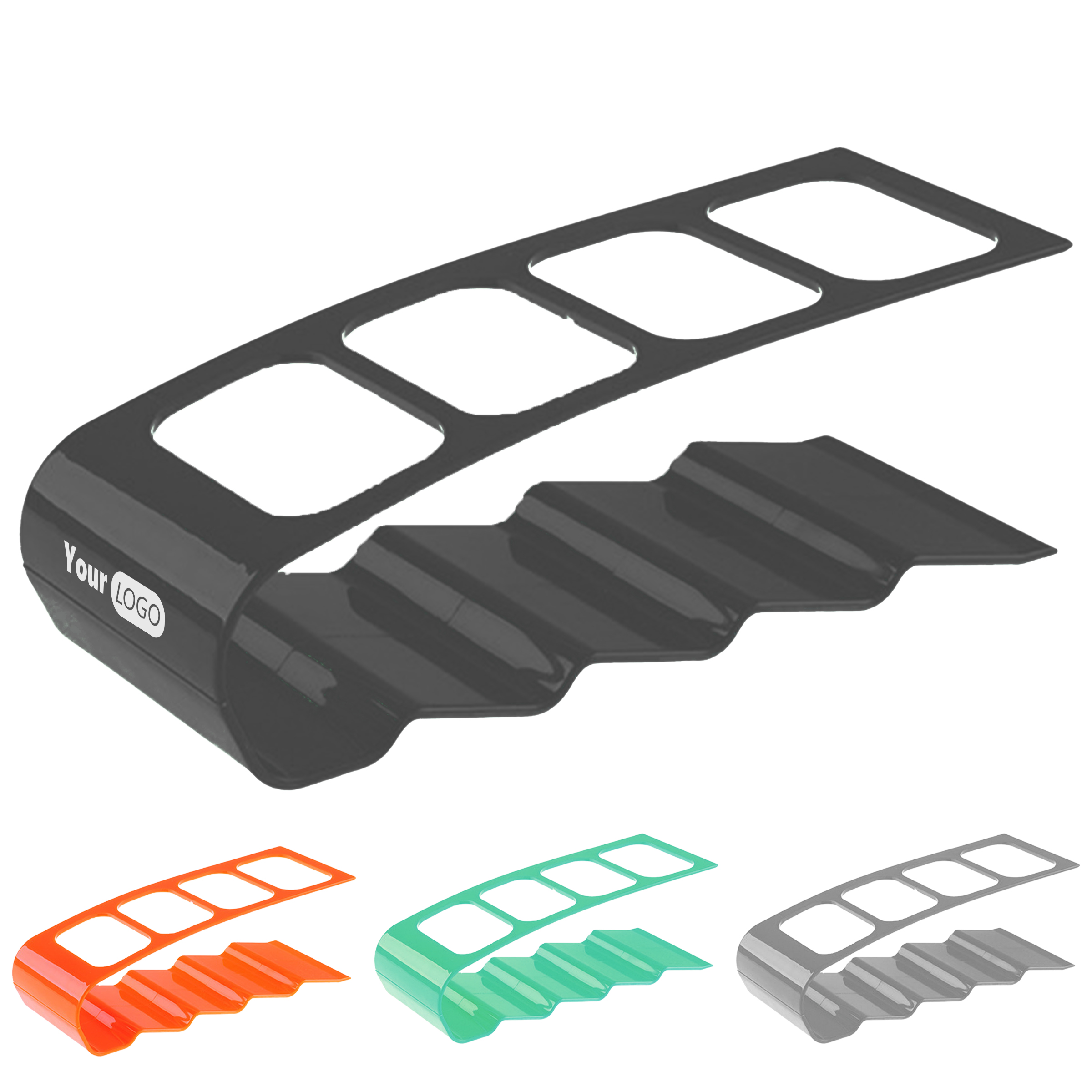 Plastic Four-Grid Remote Control Organizer 2