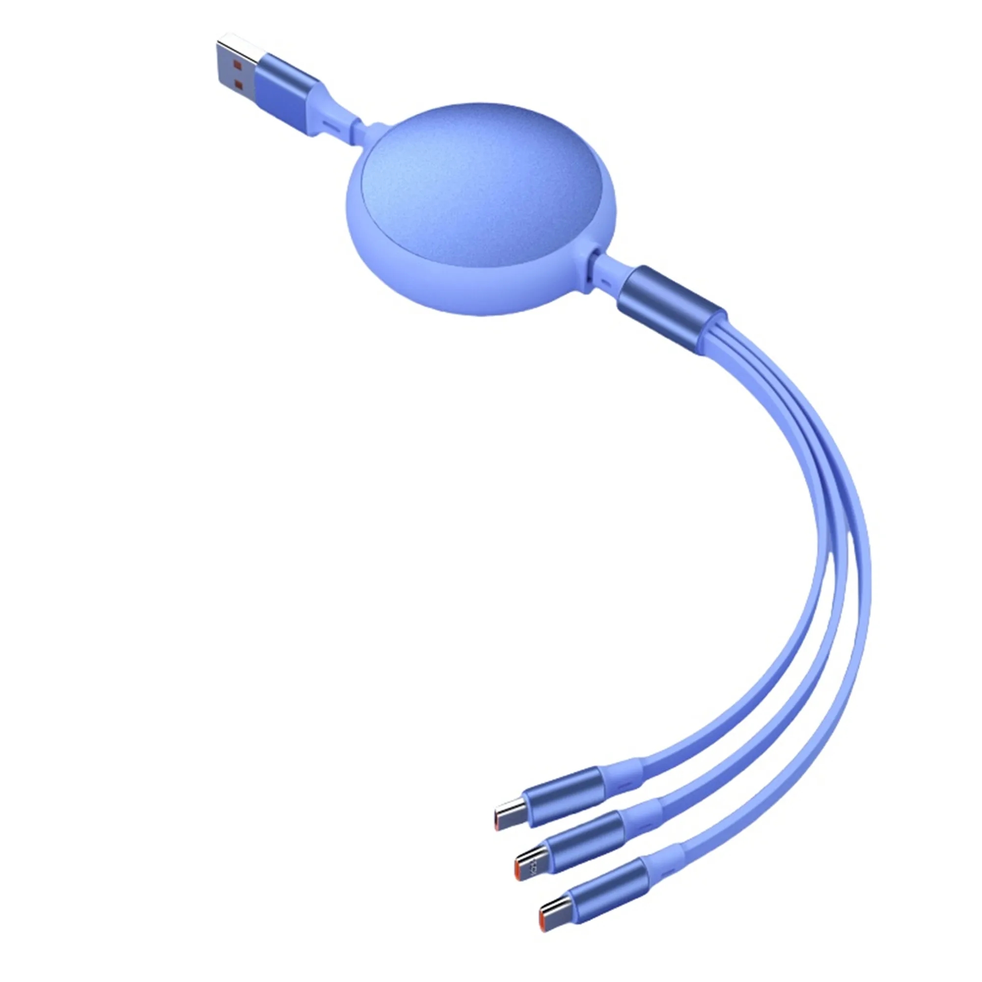 Retractable 100W 3 in 1 Charging Cable 8
