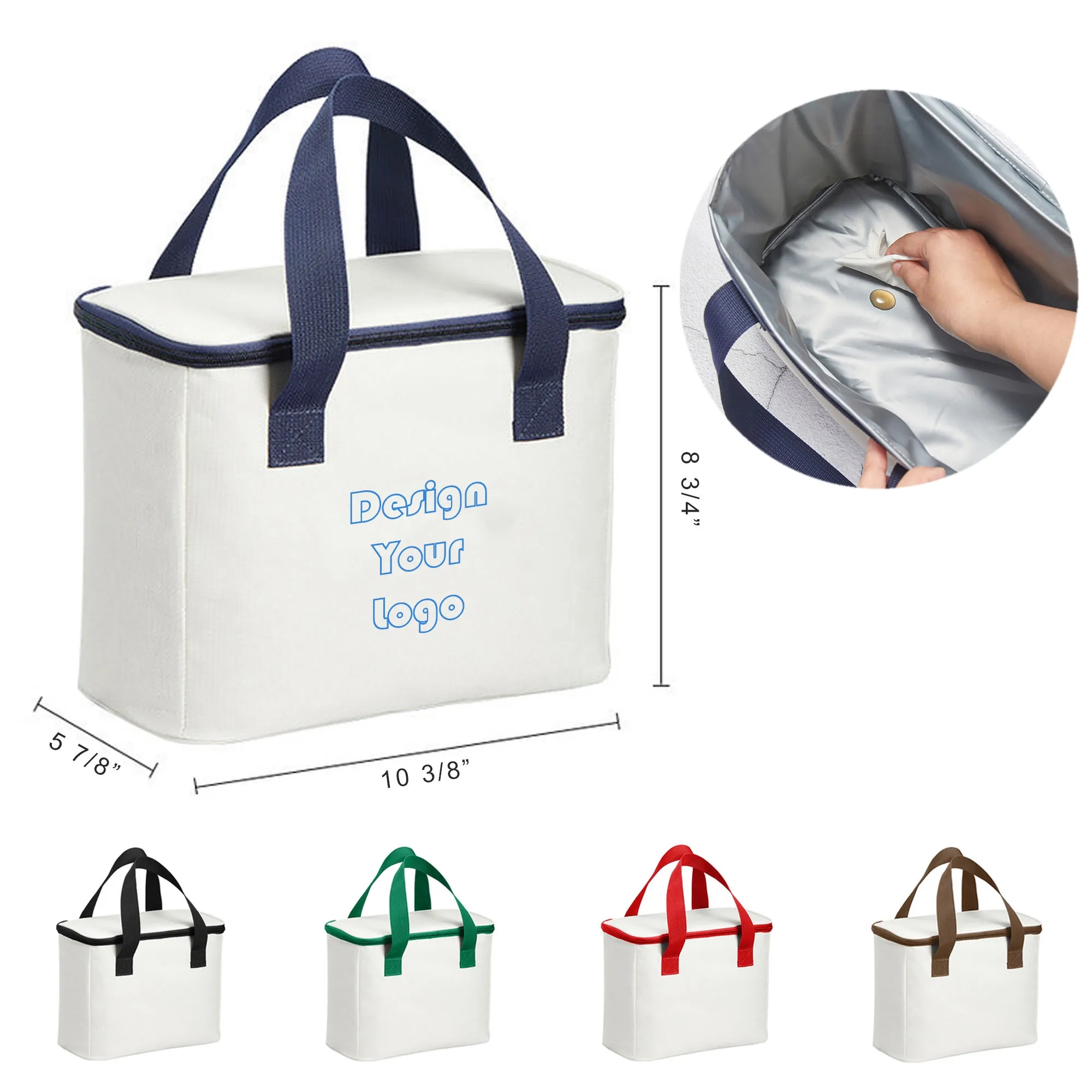 34oz Zippered Portable Outdoor Cooler Bag 1