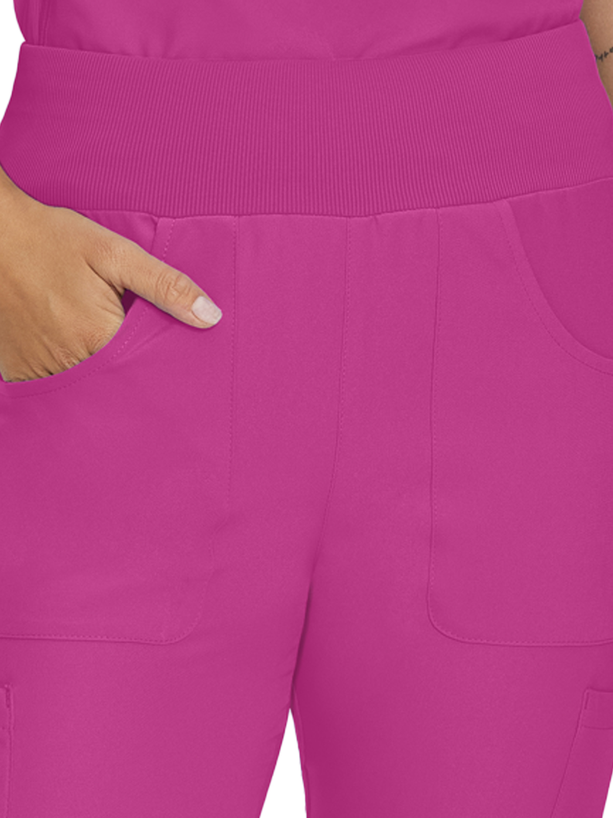 Landau - Forward - Women's Seven-Pocket Mid-Rise Rib-Knit Elastic Waist Jogger Pant 22