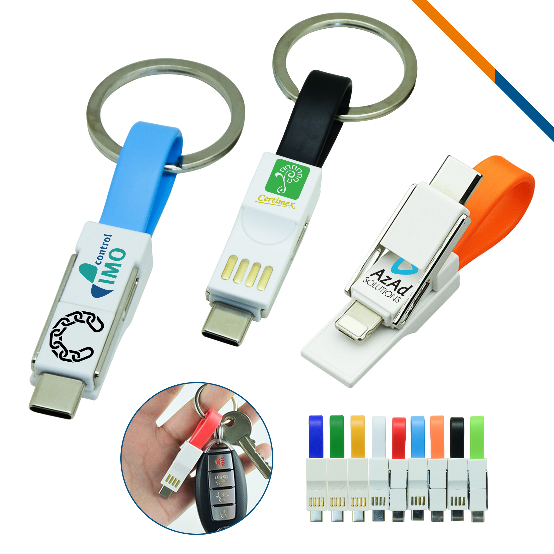 Keychain 2in1 Charging Cable 9
