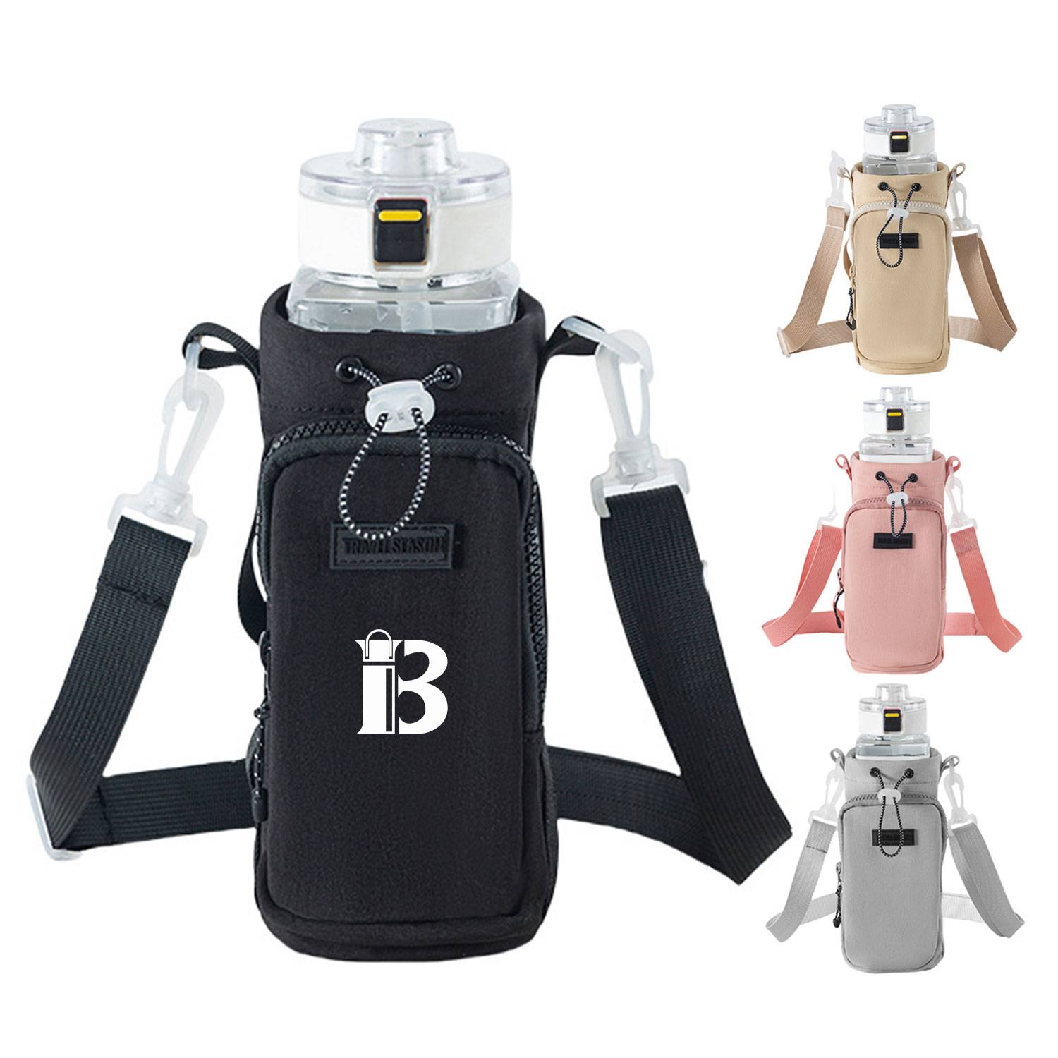 Water Bottle Carrier Pouch w/ Phone Pocket 1