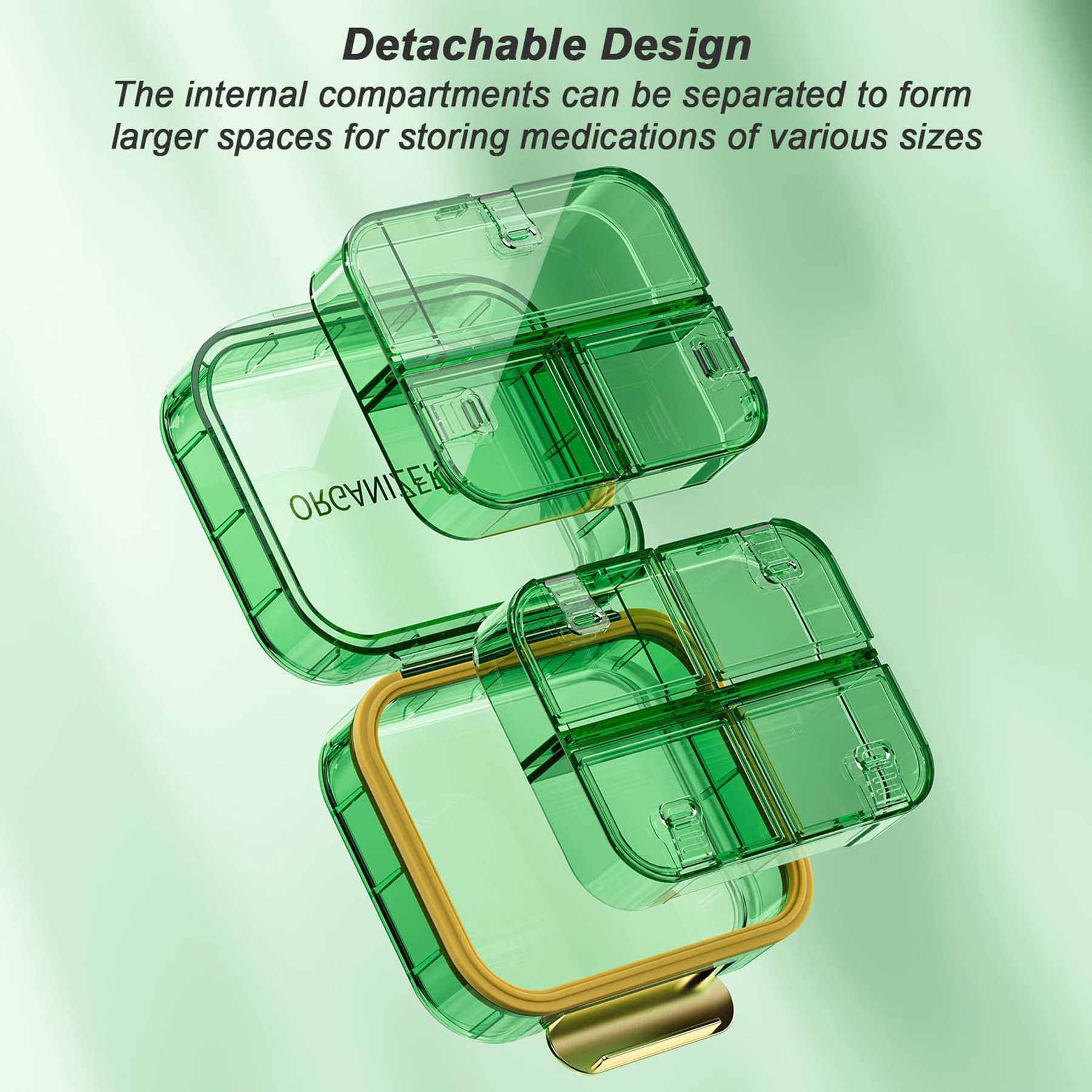 Travel Pill Organizer with 7 Compartments 4