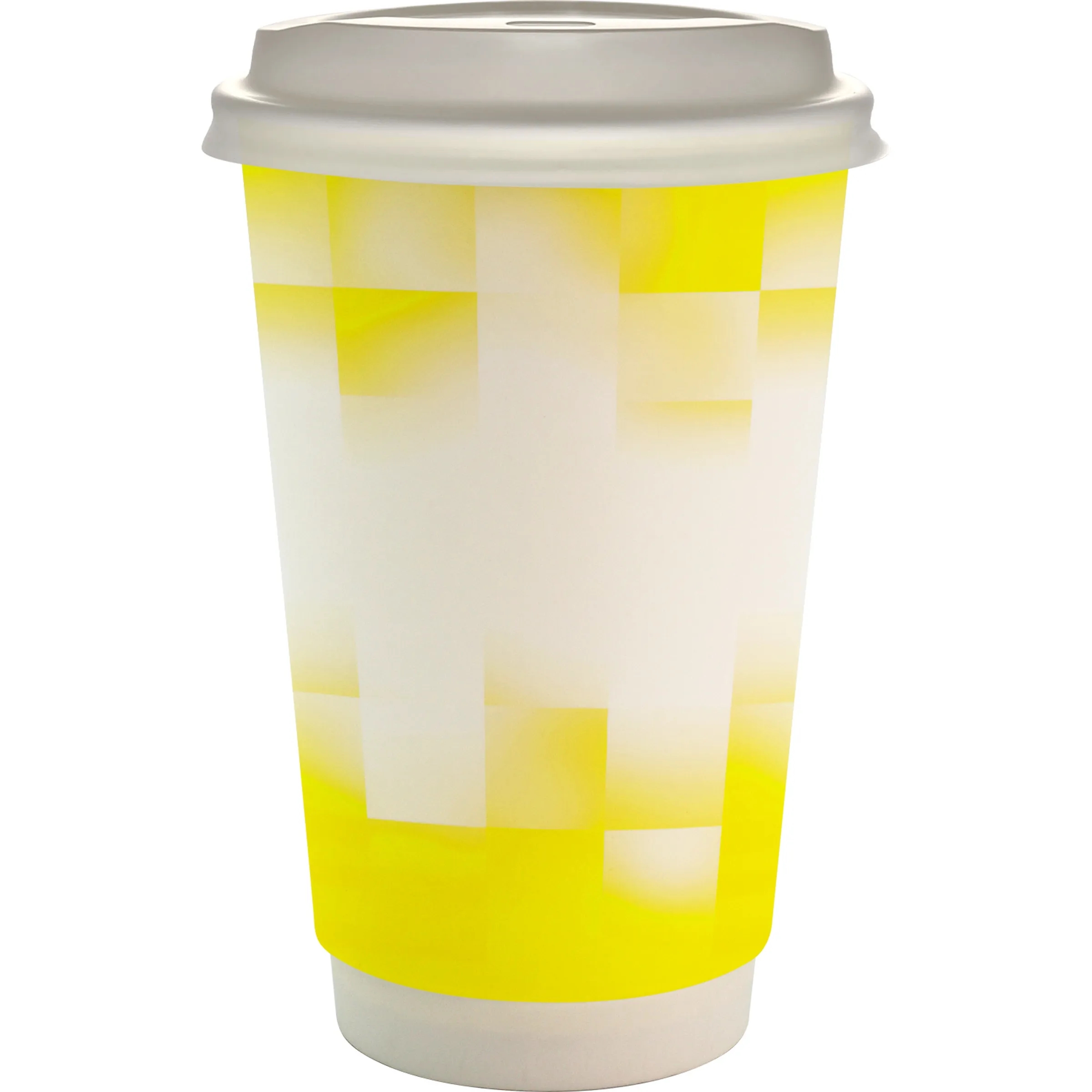 16 oz. Full Color Shaded Checkers Paper Cup With Lid 10