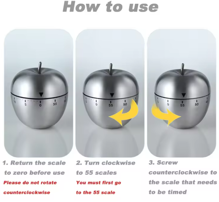 Egg Shape Kitchen Clock 1