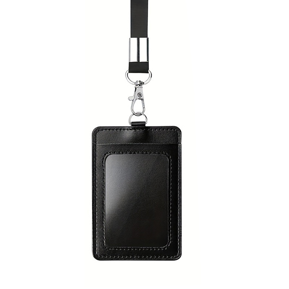 Retractable PU ID card holder 4