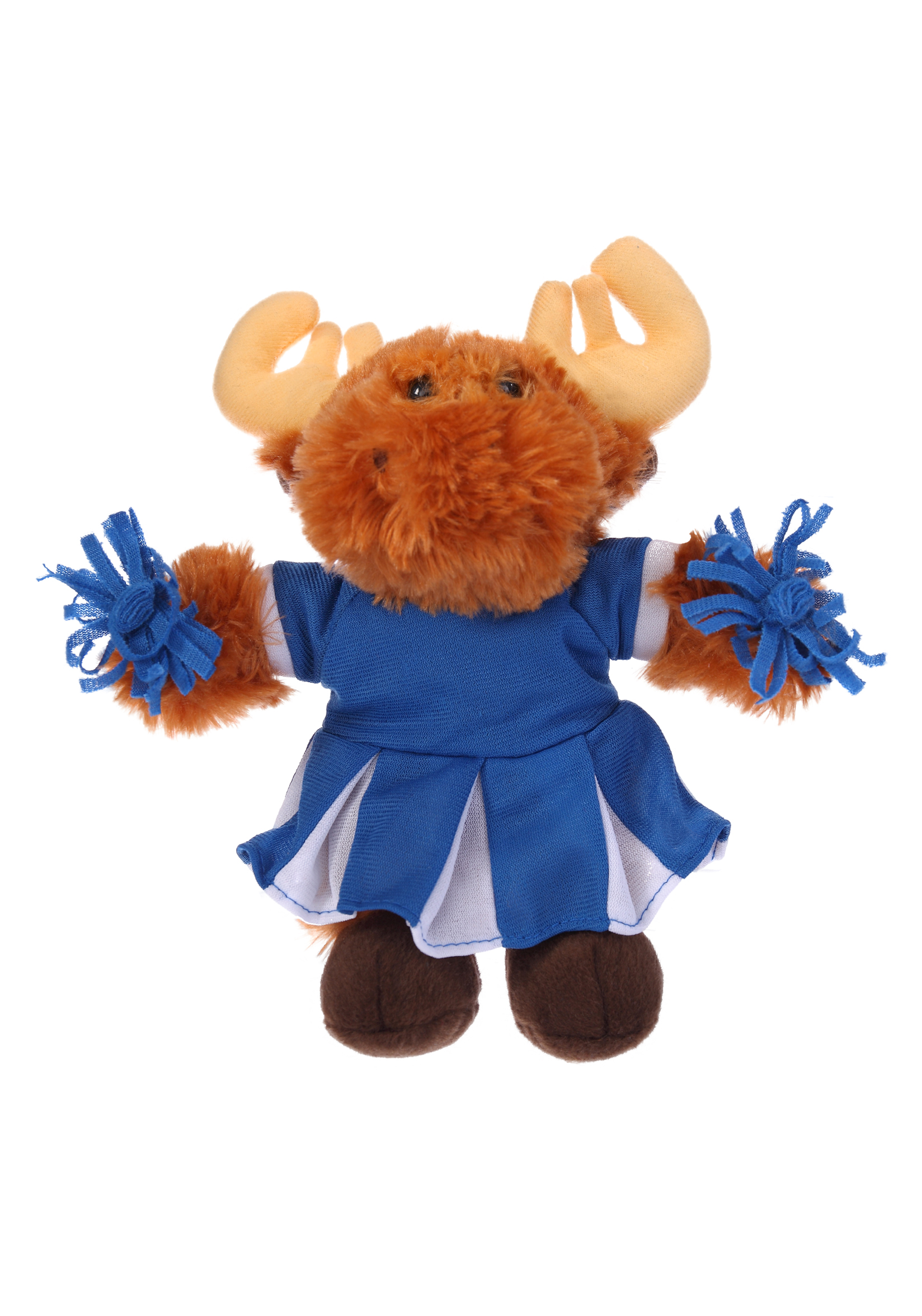 Soft Plush Stuffed Moose with Cheerleader Outfit 3