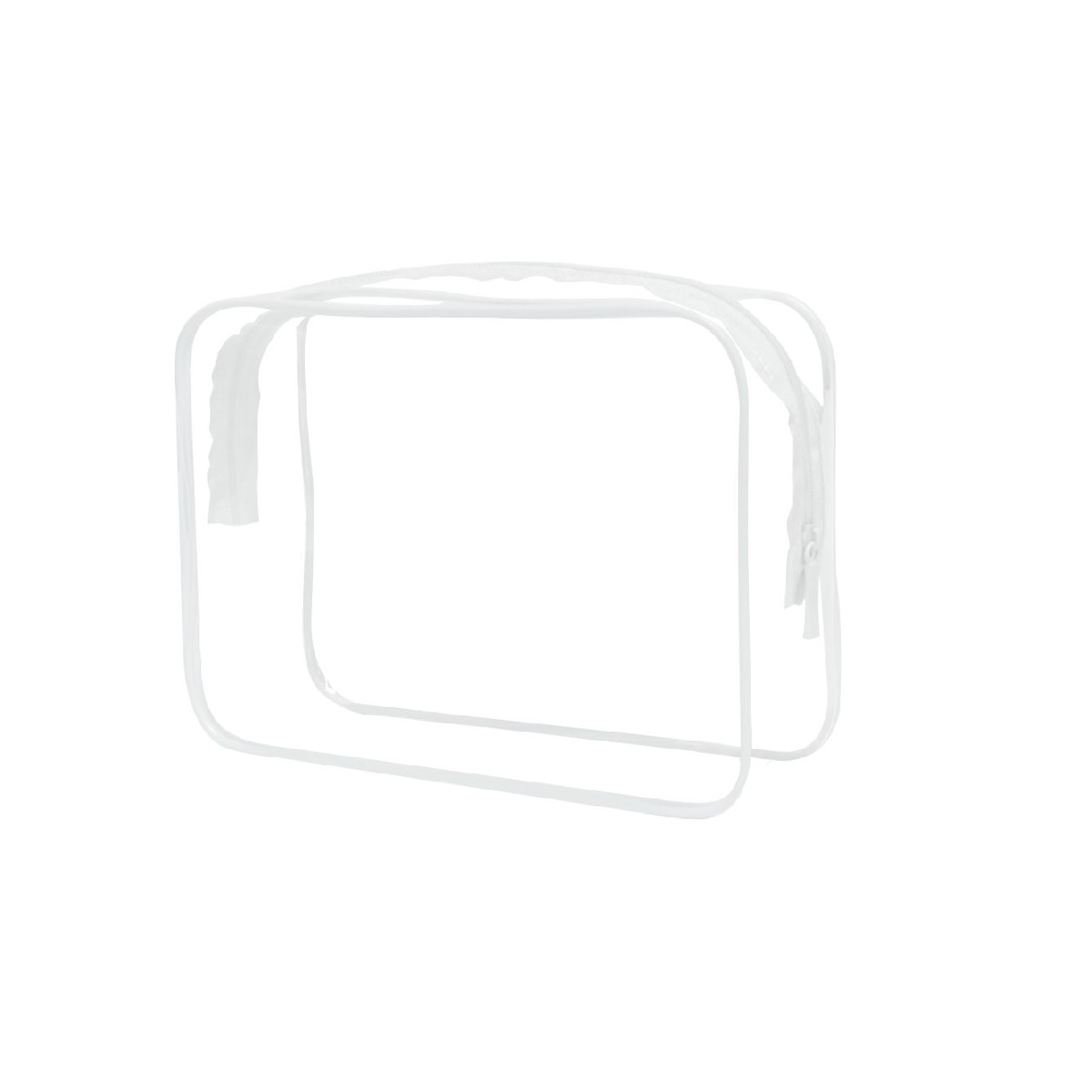 Transparent PVC Zipper Cosmetic Bag 2