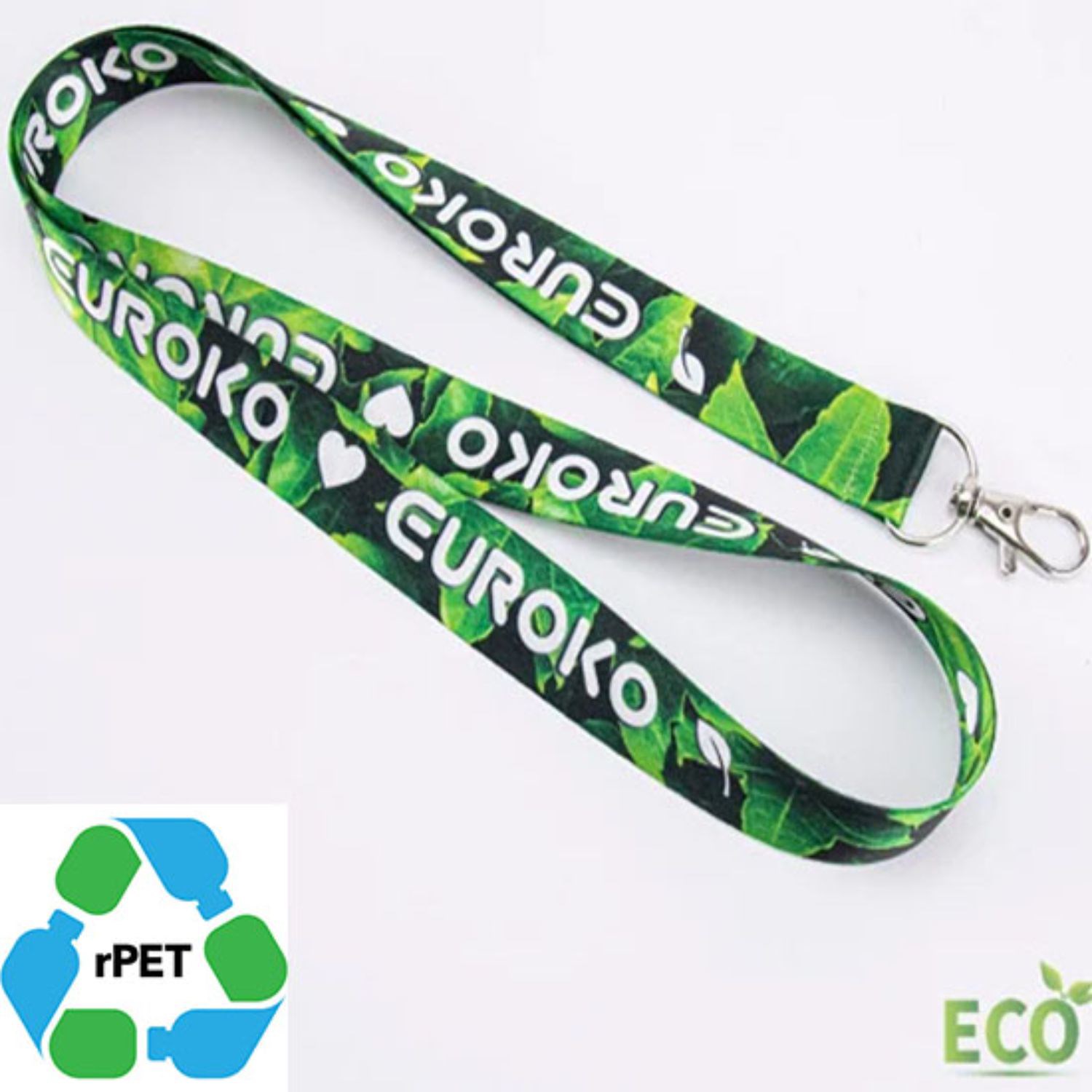 5/8" & 3/4" rPET Recycled Polyester Sublimation Lanyard 5