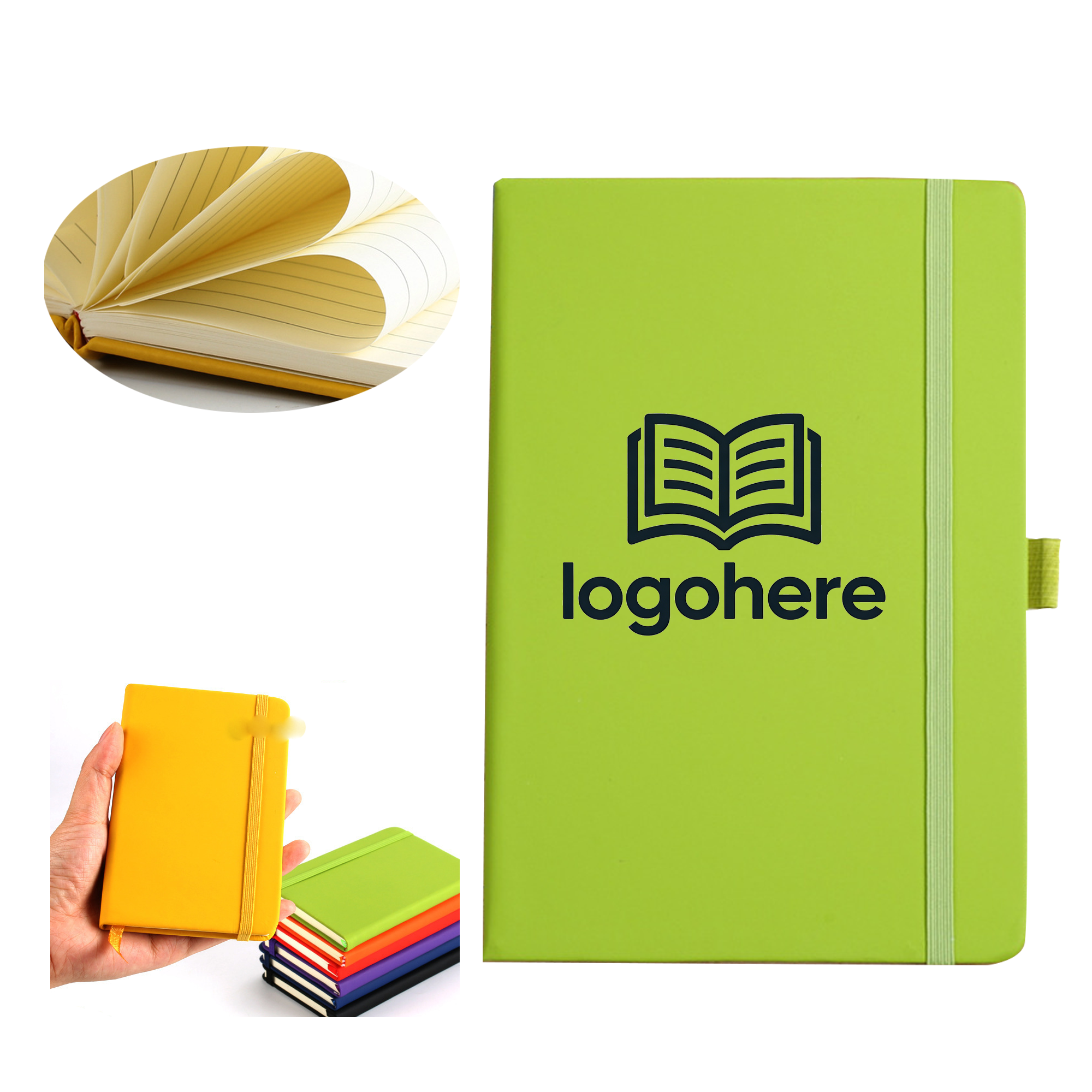 MOQ 20 Pocket Lined Diary Journal 2