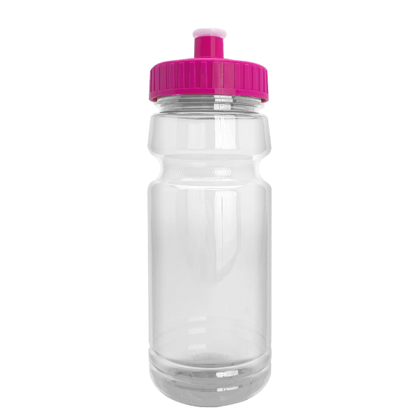 Wheely 24oz Transparent Bike Bottle w/Push-Pull Lid 26