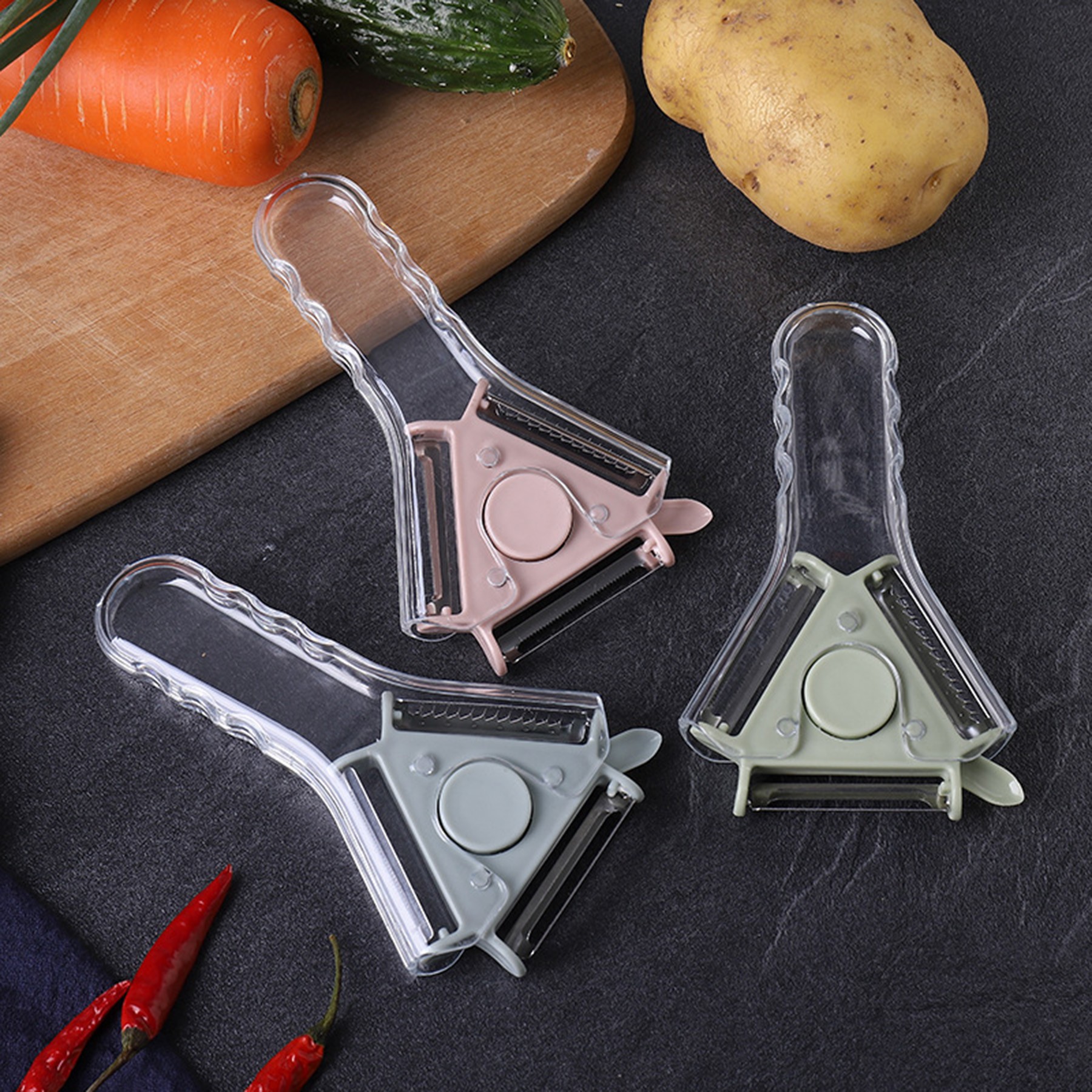 3-in-1 Rotating Vegetable Peeler 1