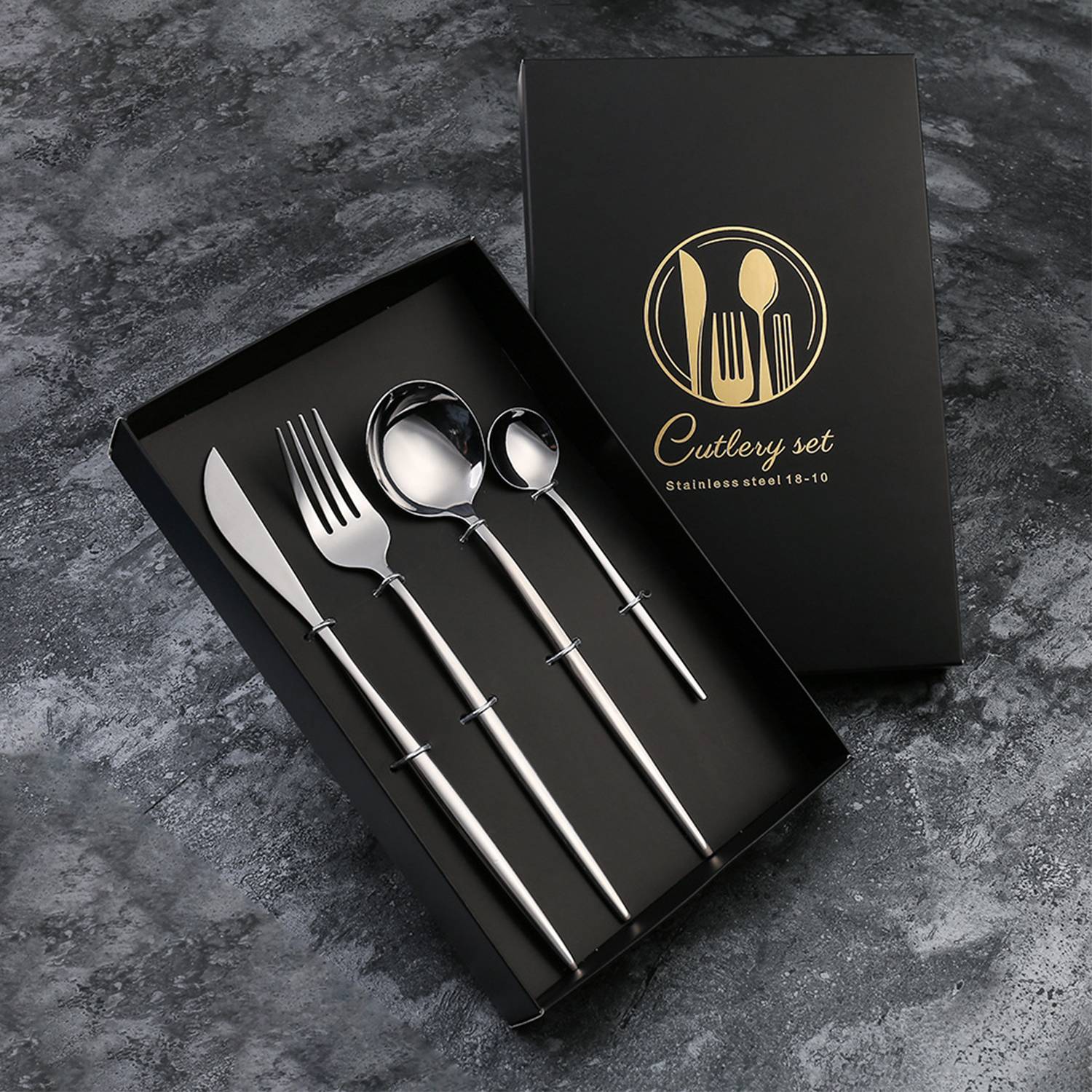 Stainless Steel Knife Fork And Spoon Cutlery Flatware Set 3