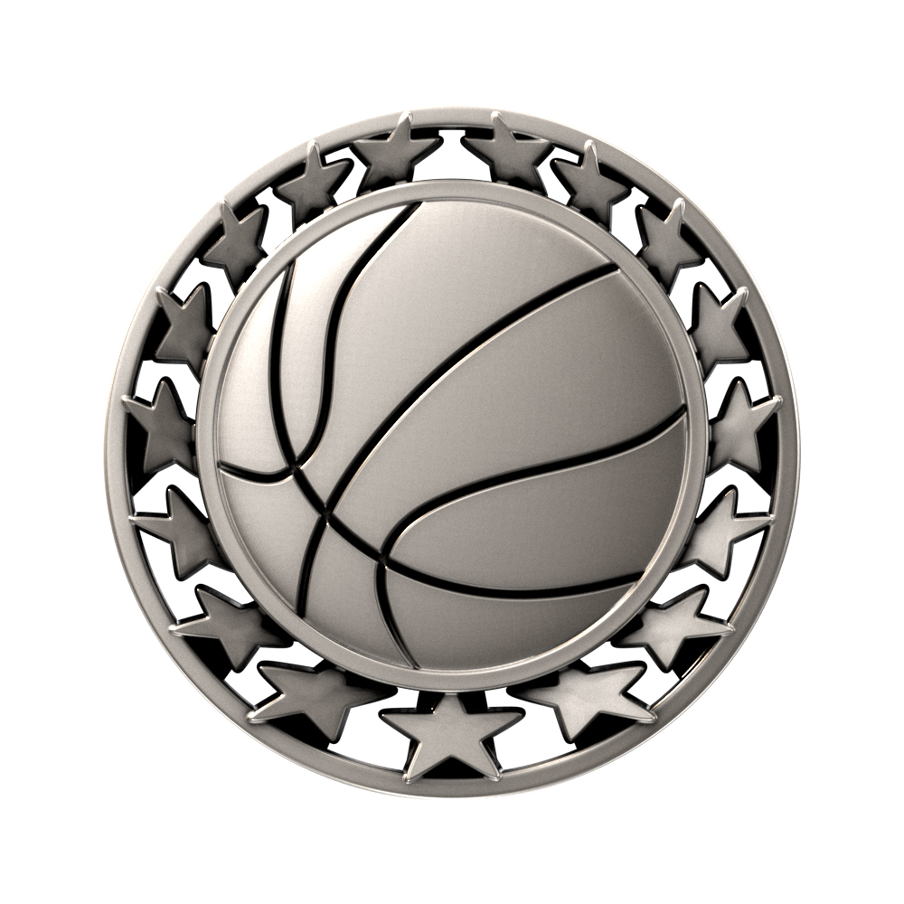 Basketball Star Medallion (2-1/2") 7