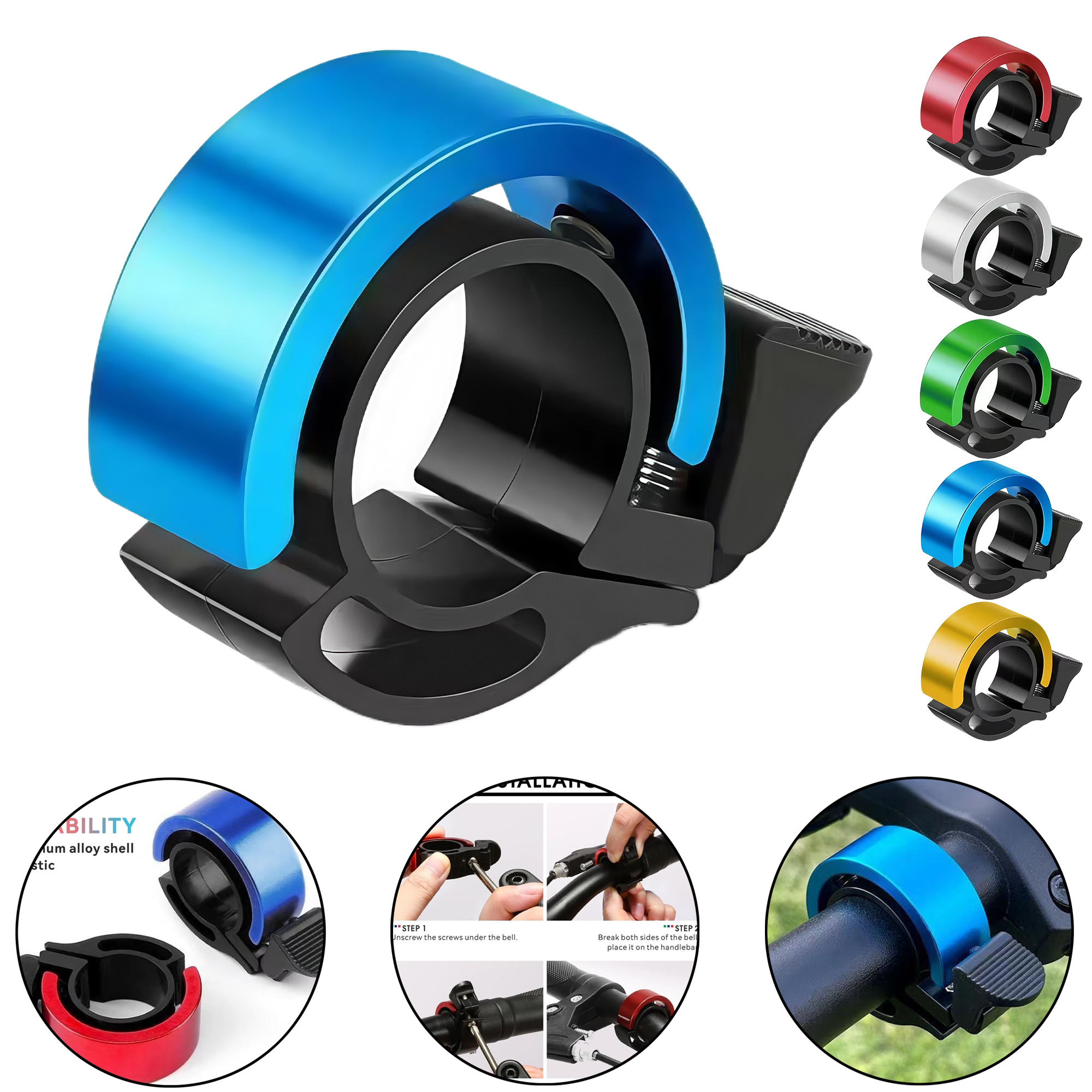 Single Ring Bike Bell Loud Universal Mountain Bicycle Horn for Kids Folding Bike Compact Cycling. 3