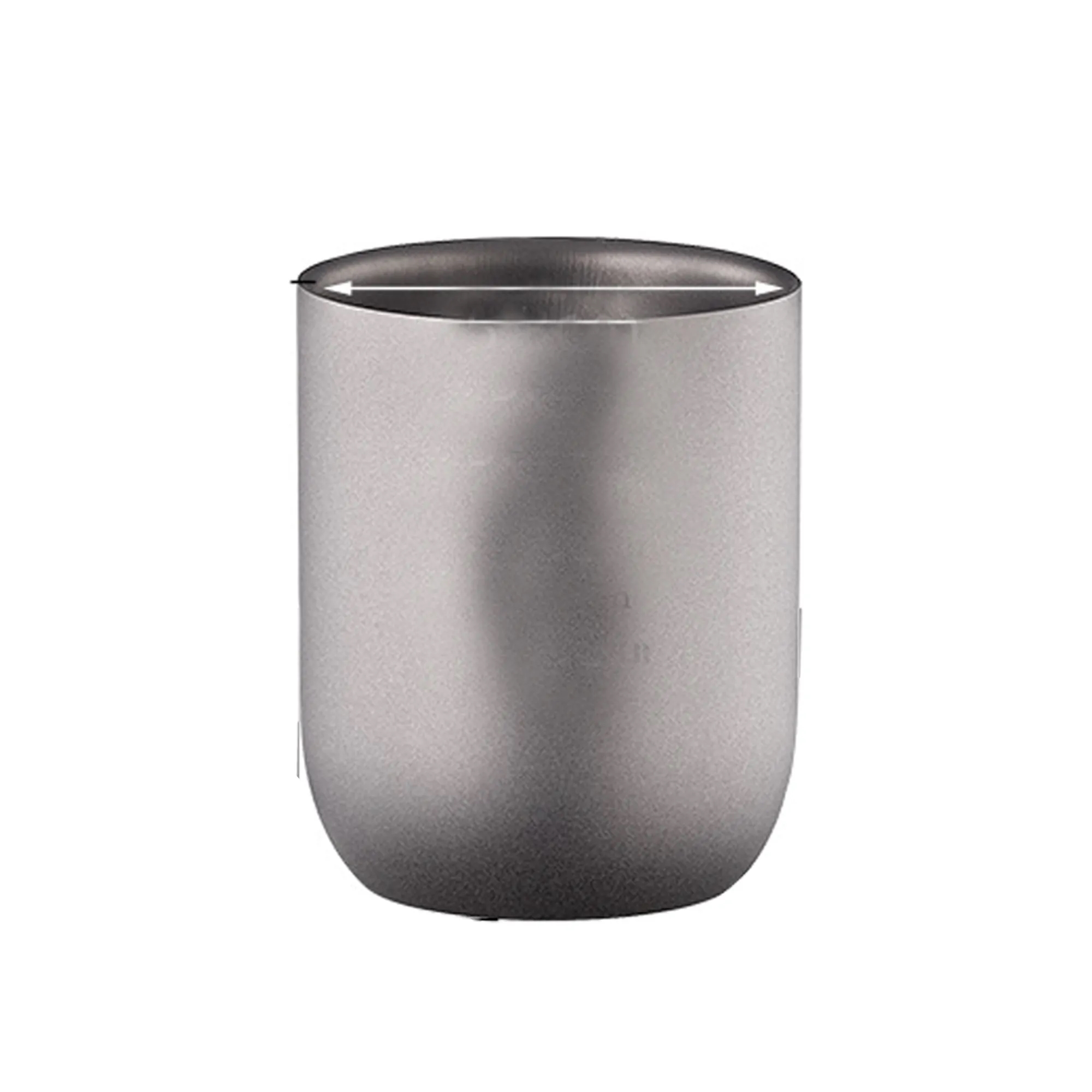 Pure Titanium Double-Layer Anti-Scald Goose Egg-Shaped Cup 5